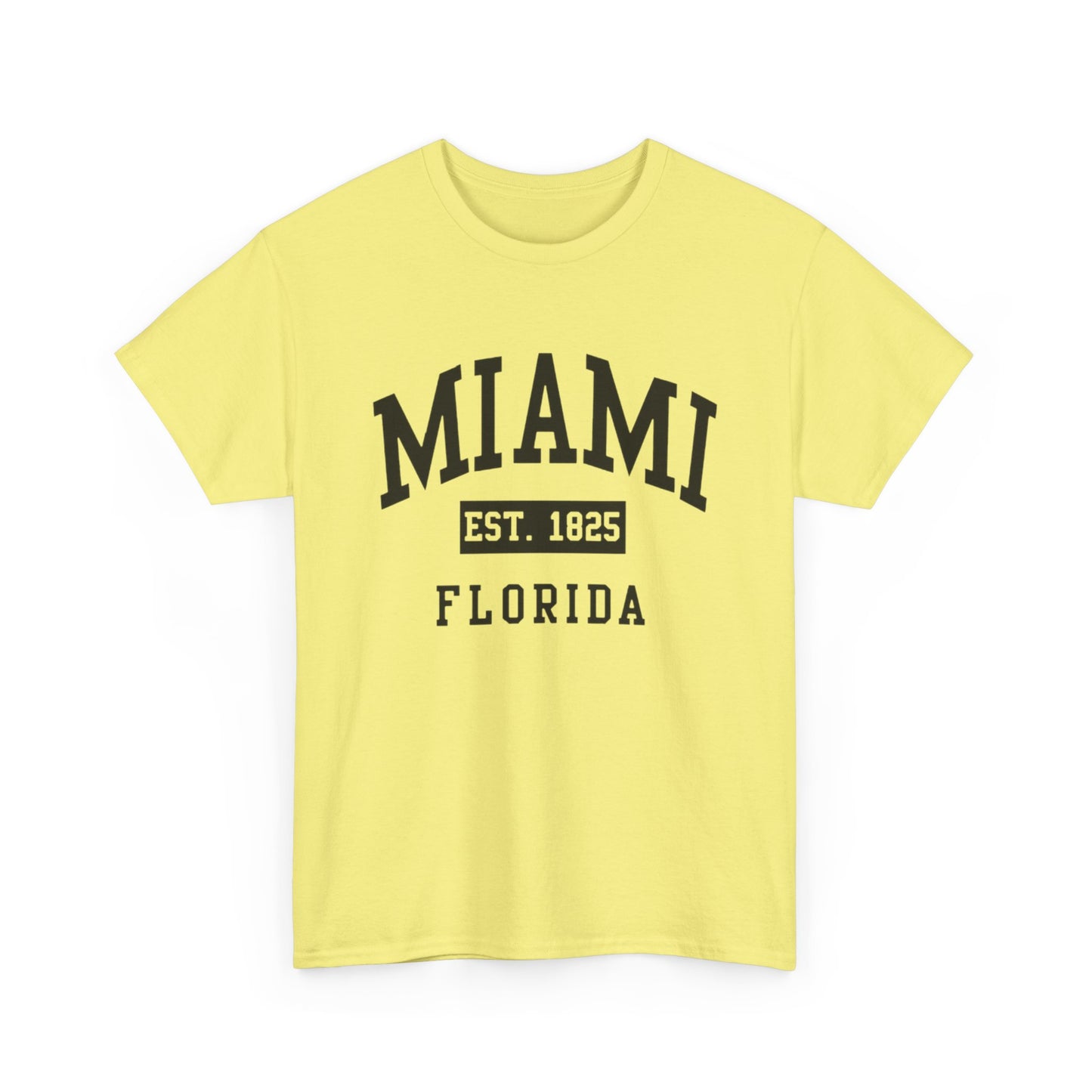 Miami Vintage Graphic T Shirt NEW Unisex Heavy Cotton Tee