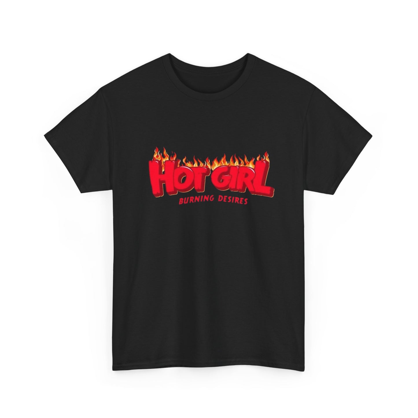 Hot Girl Logo Retro Skateboarding Graphic T-Shirt Unisex Heavy Cotton Tee