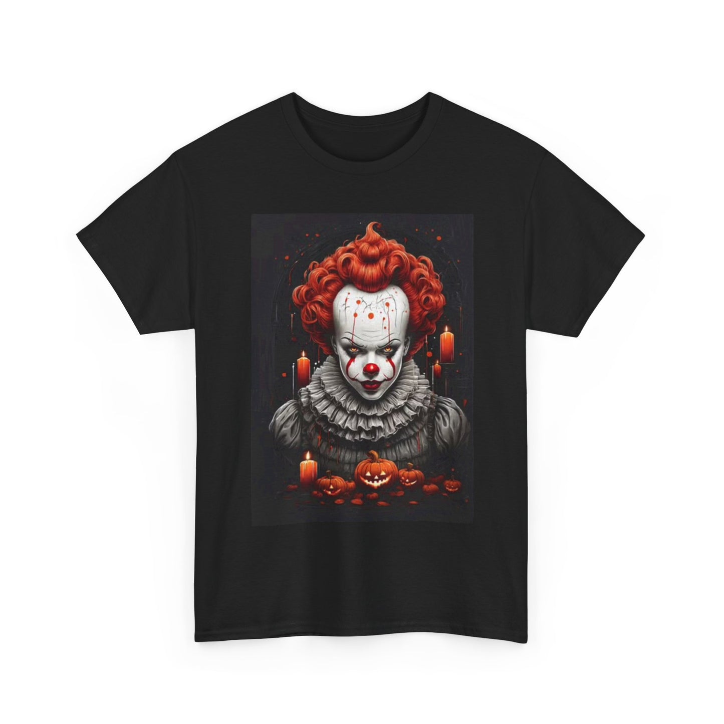 Pennywise Shirt Horror Movie IT Stephen King Clown Unisex Heavy Cotton Tee
