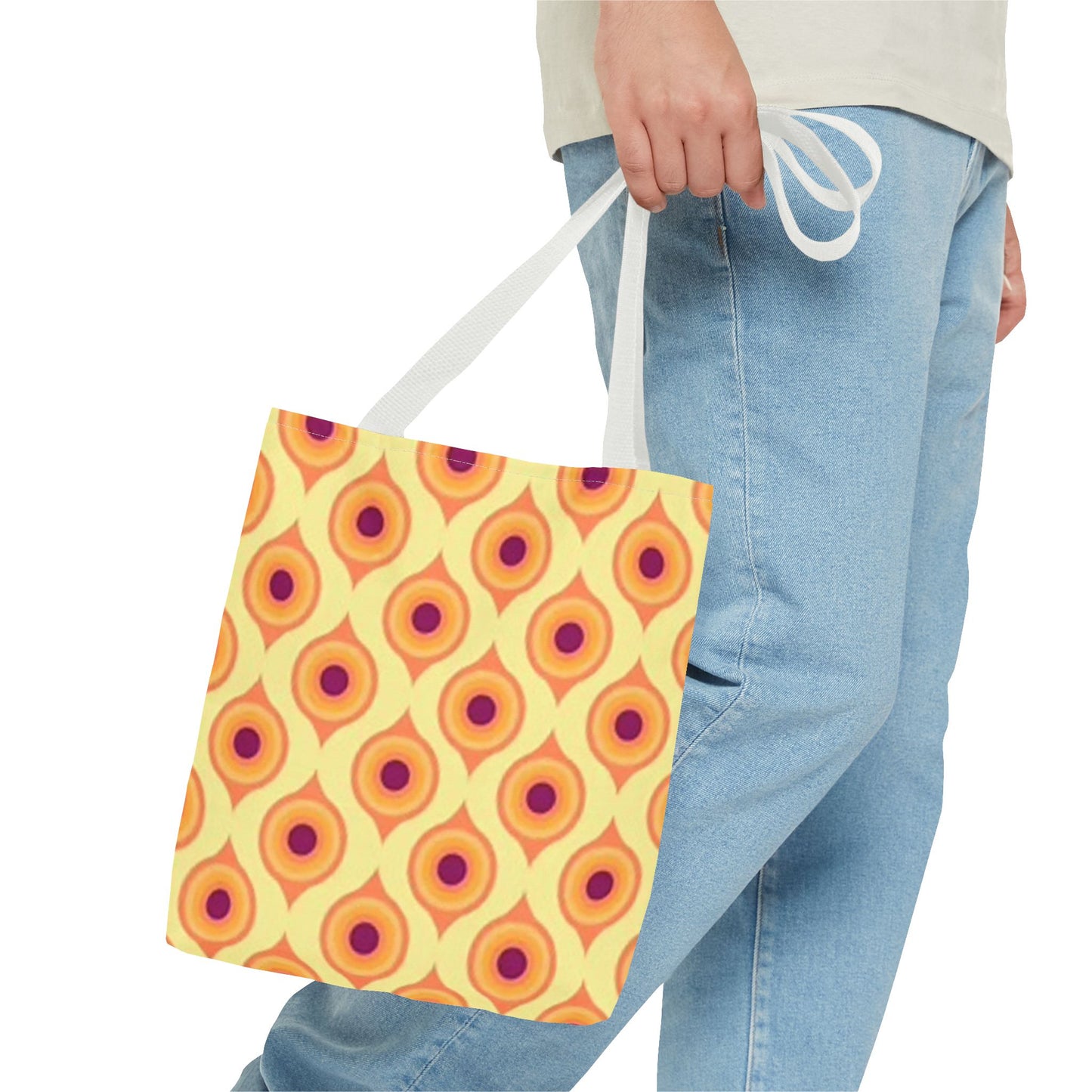 BRAND NEW Modern 70s Era Vibe GRAPHIC Tote Bag (AOP)
