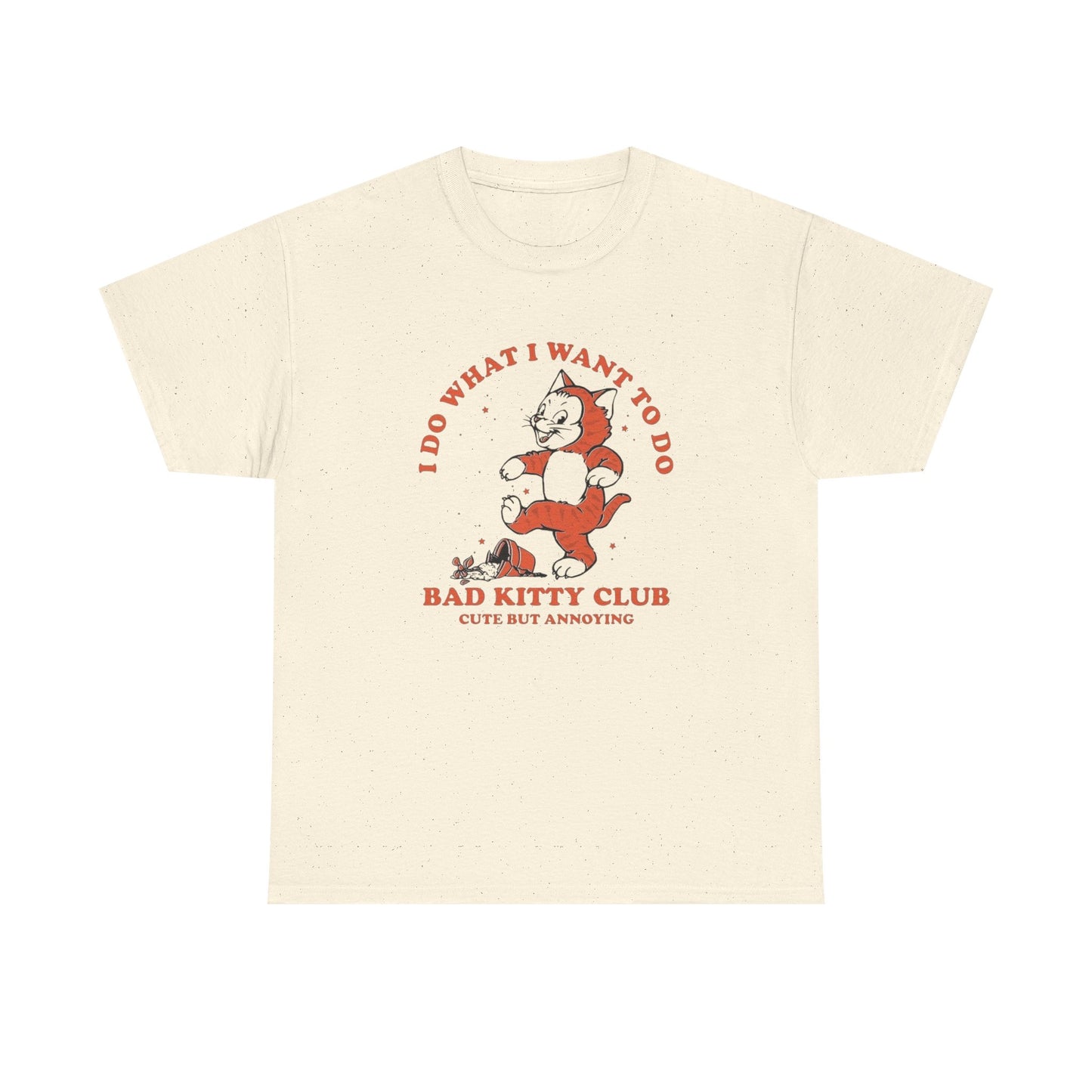 Bad Kitty Club Graphic T Shirt NEW ADULT TEE VINTAGE