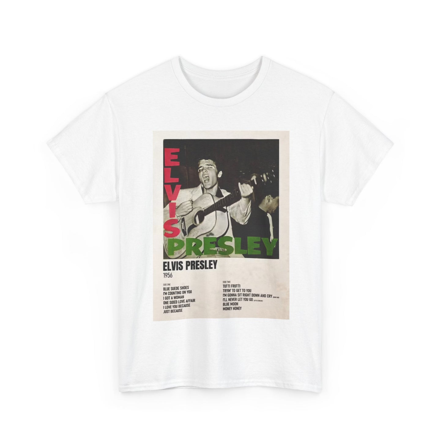 Elvis Presley T-shirt Vintage album cover merch Unisex Heavy Cotton Tee