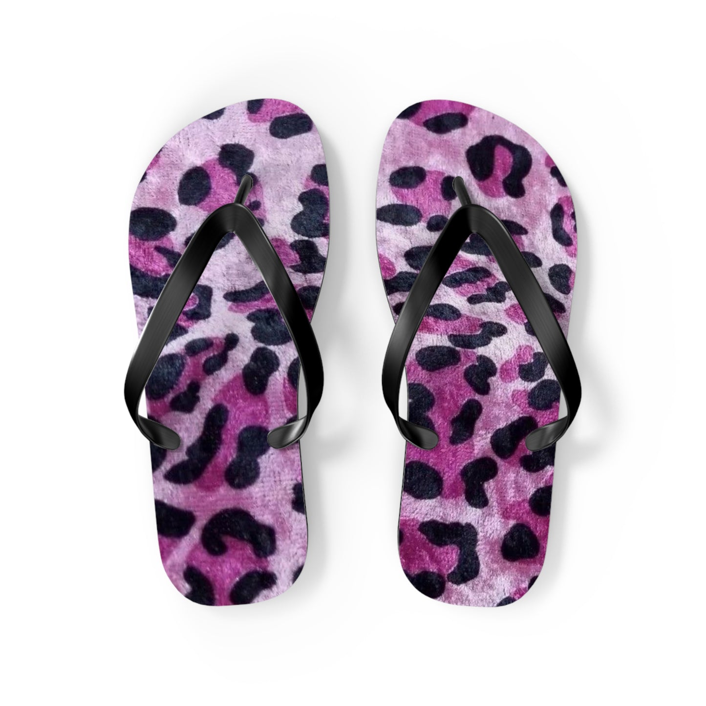 Pink Leopard Beach Sandals, Slides for Summer, Flip Flops, Water Resistant