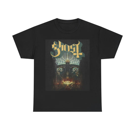 Ghost Tshirt band Papas here rock metal vintage graphic Unisex Heavy Cotton Tee