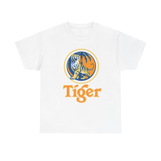Tiger Beer Graphic T Shirt Vintage Logo Unisex Heavy Cotton Tee