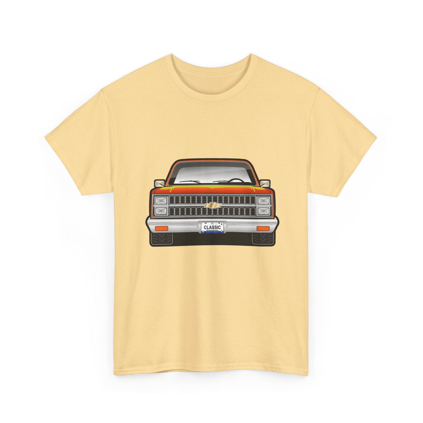 Classic Retro Pickup Truck Graphic T Shirt Unisex Heavy Cotton Tee NEW