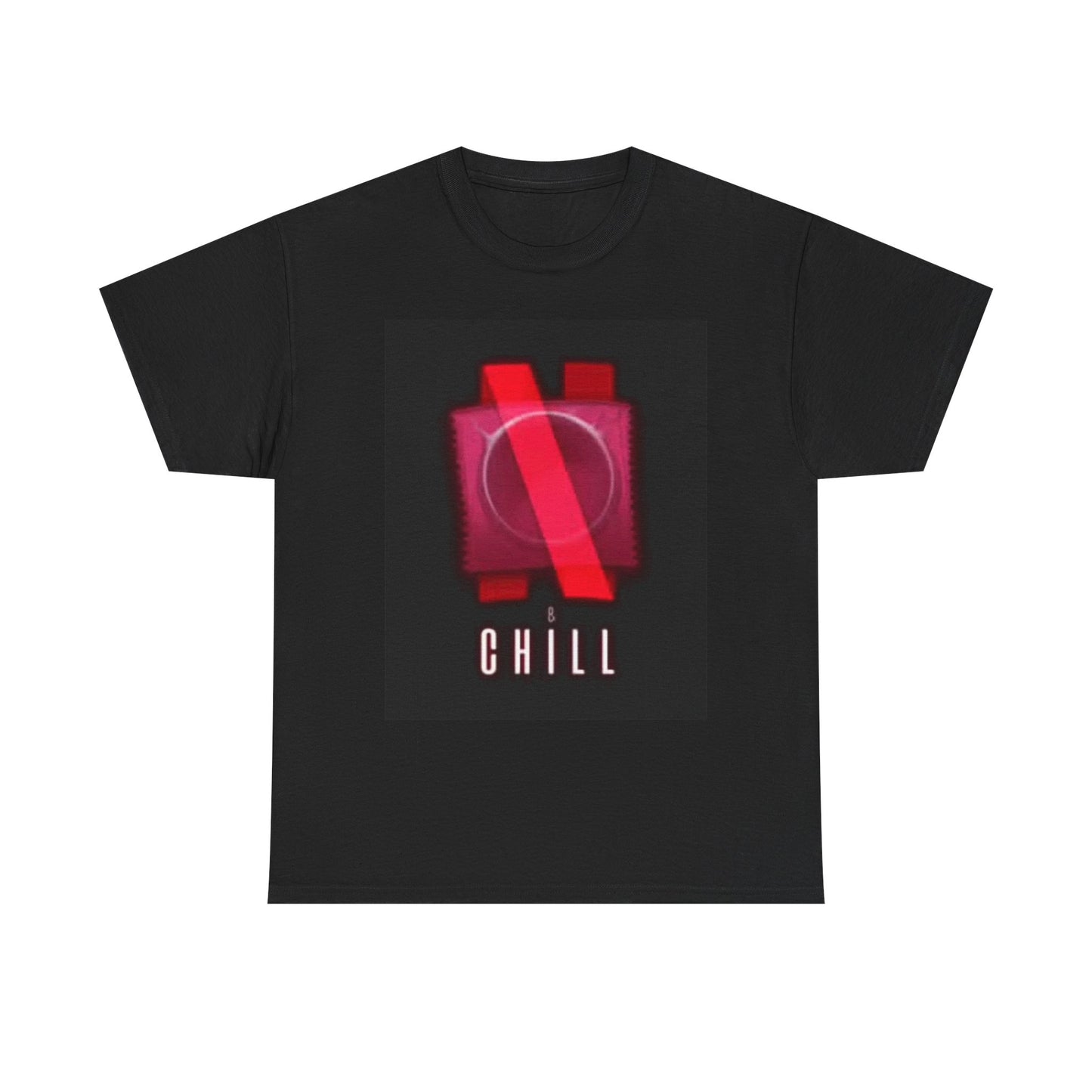 Netflix And Chill Funny Graphic Shirt BRAND NEW Apparel Unisex Heavy Cotton Tee