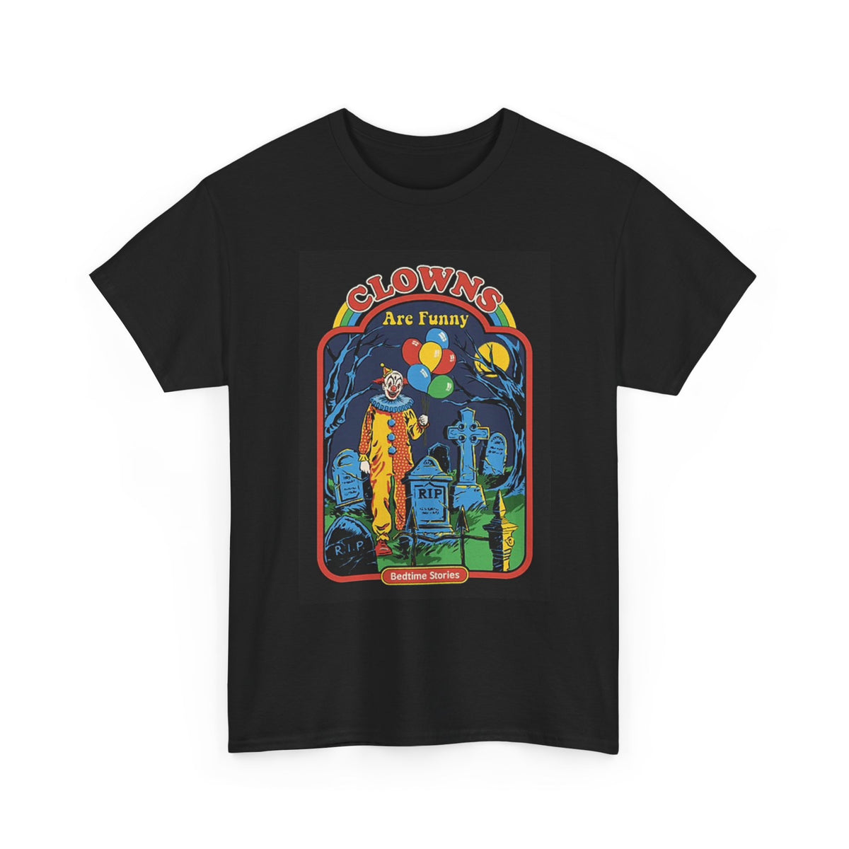 Clowns Are Funny Graphic T Shirt Funny Retro Unisex Heavy Cotton Tee