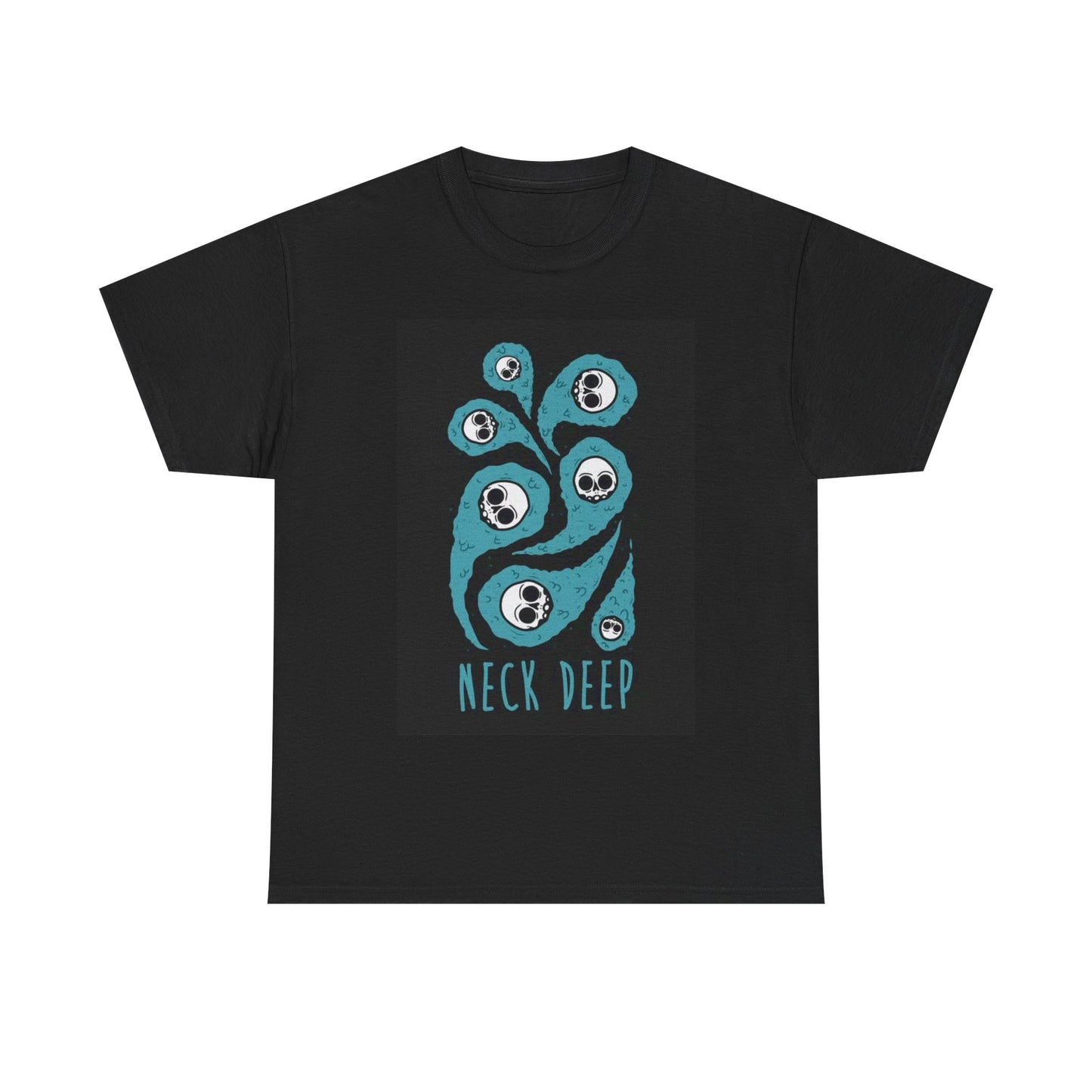 Neck Deep Tshirt Retro Punk Rock Graphic Album Cover Unisex Heavy Tee