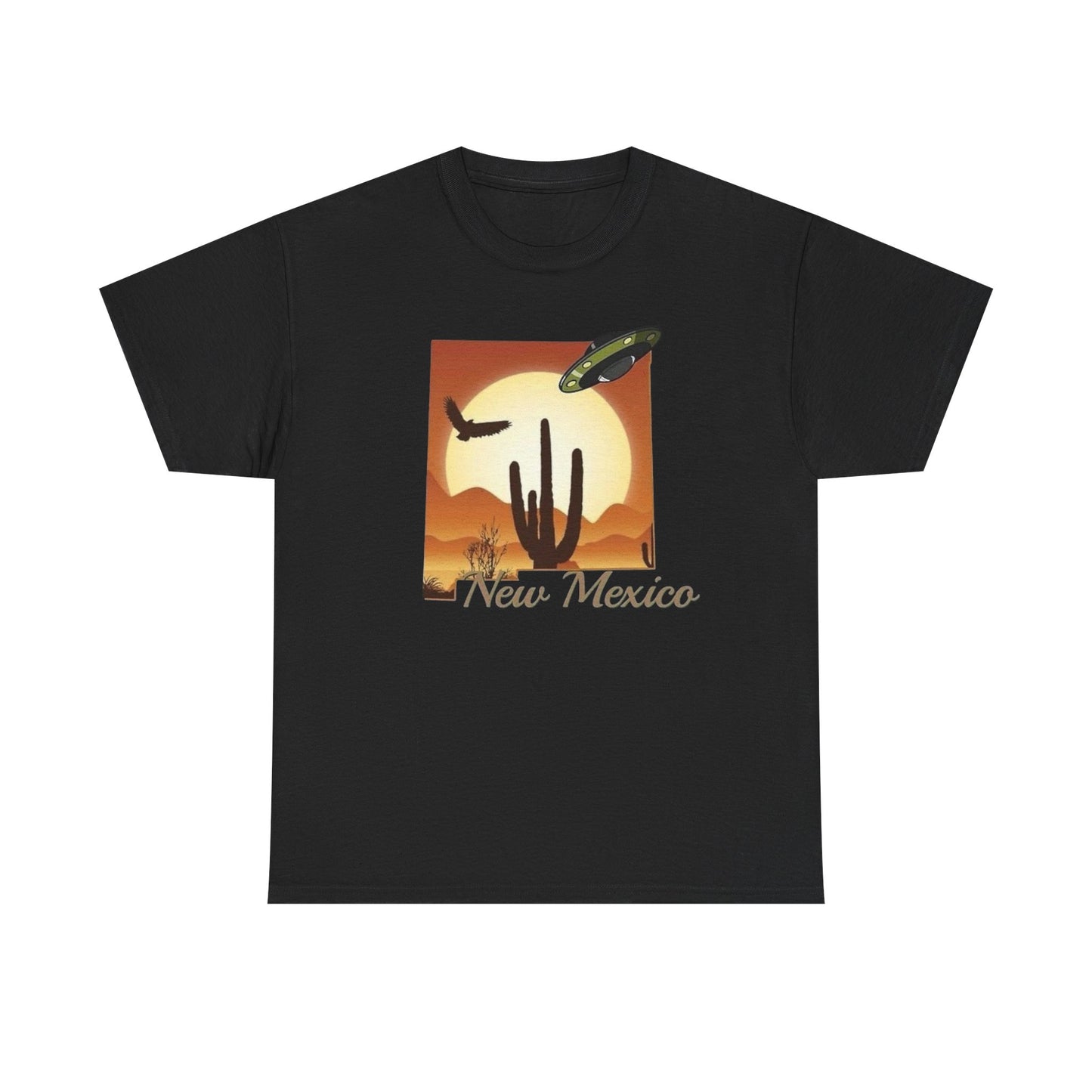 New Mexico State UFO Sightings Graphic T Shirt NEW GIFT Unisex Heavy Cotton Tee