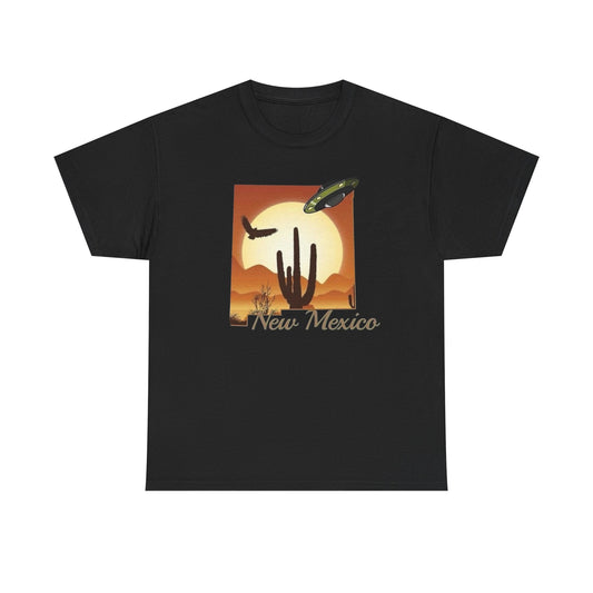 New Mexico State UFO Sightings Graphic T Shirt NEW GIFT Unisex Heavy Cotton Tee