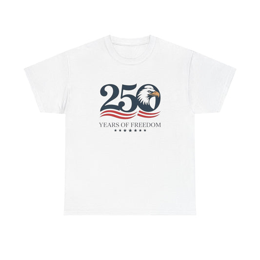 America 250 Years Of Freedom Graphic T Shirt Adult New Tee