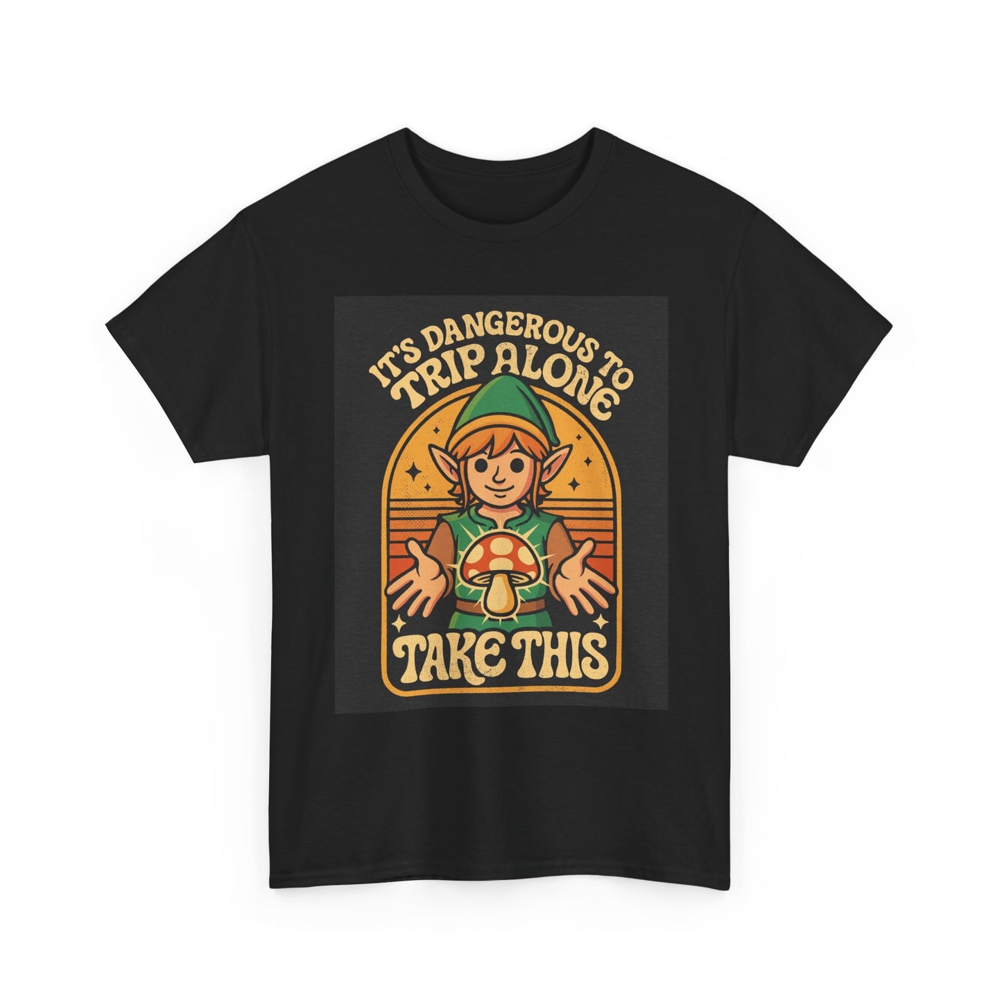 It's Dangerous To Trip Alone Graphic T Shirt Funny Unisex Heavy Cotton Tee