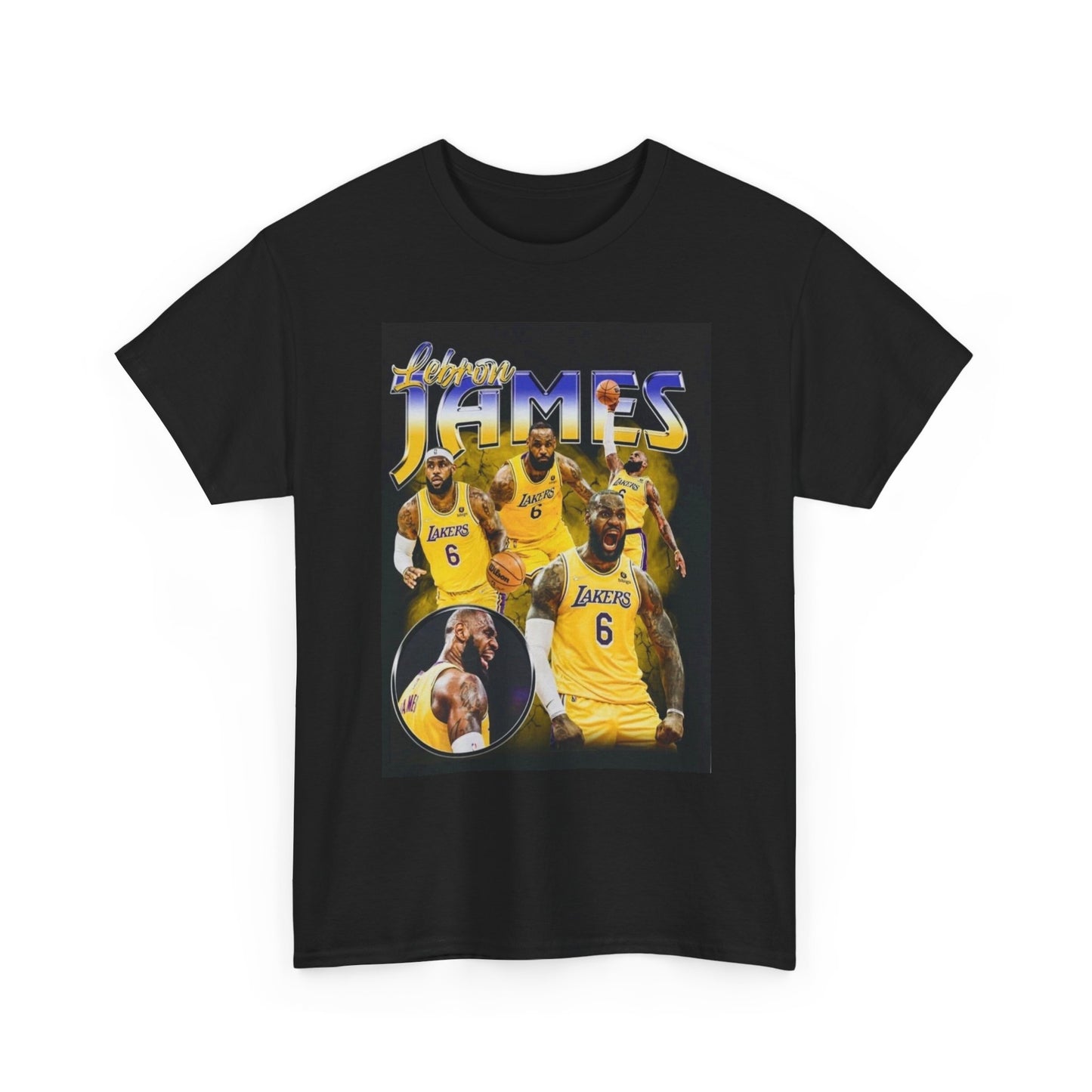 Lebron Graphic T Shirt Vintage Basketball Retro Unisex Heavy Cotton Tee