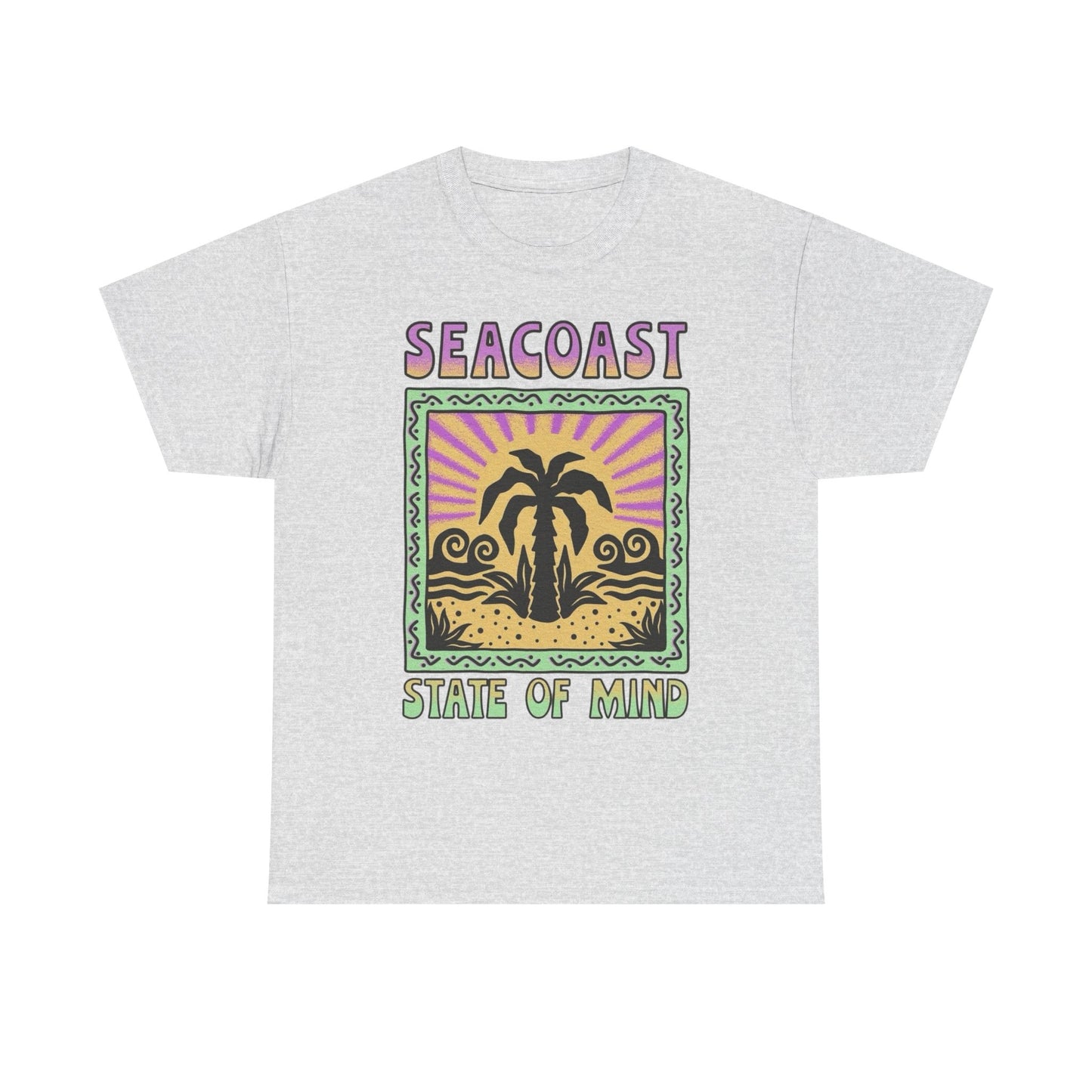 Seacoast State Of Mind Graphic T Shirt NEW Adult Regular Heavy Cotton Tee