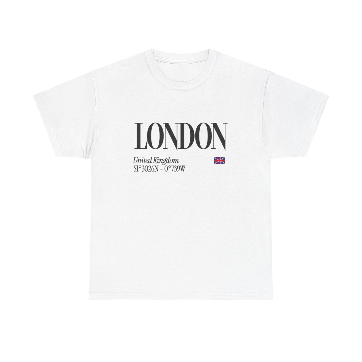London Graphic T Shirt Men's Vintage Heavy Cotton Tee
