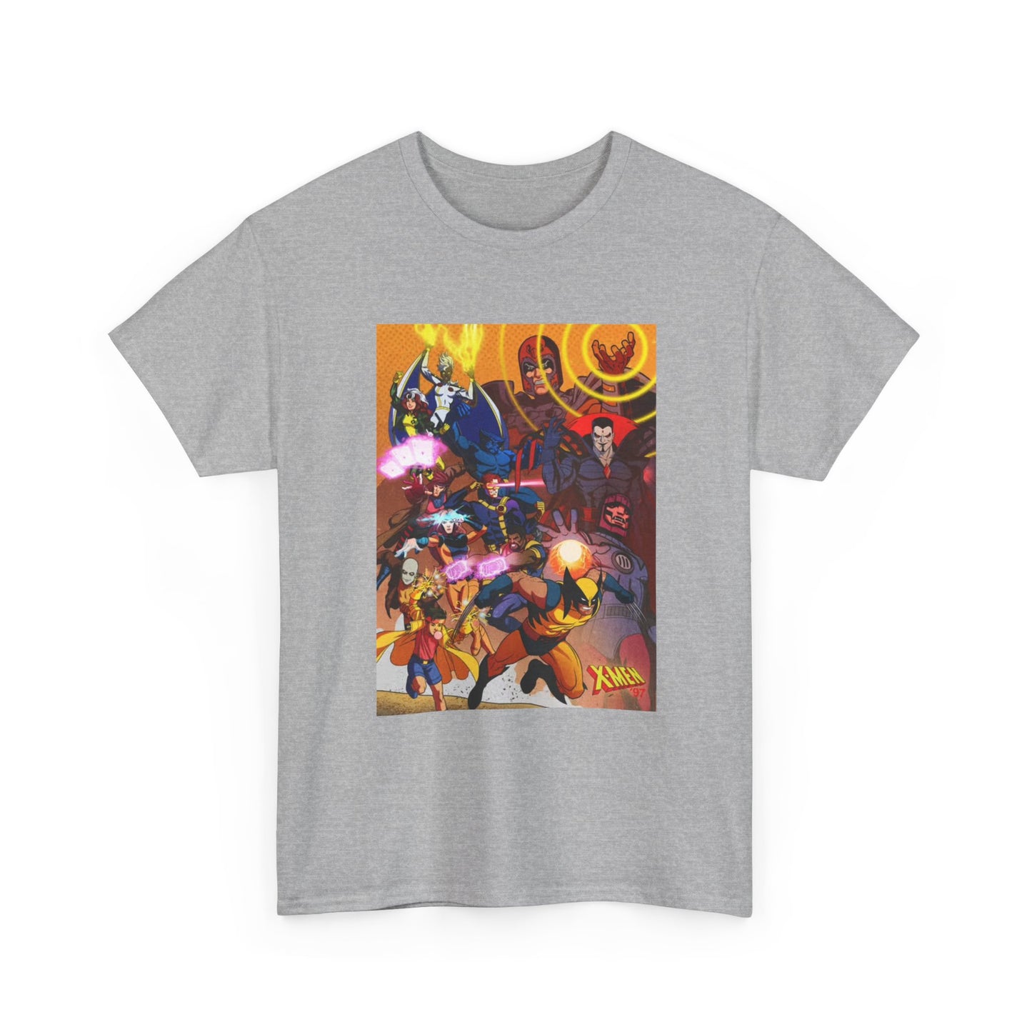 Cartoon Graphic Tee Xmen Comic Book Retro Vintage Tee Unisex Heavy Cotton Tee