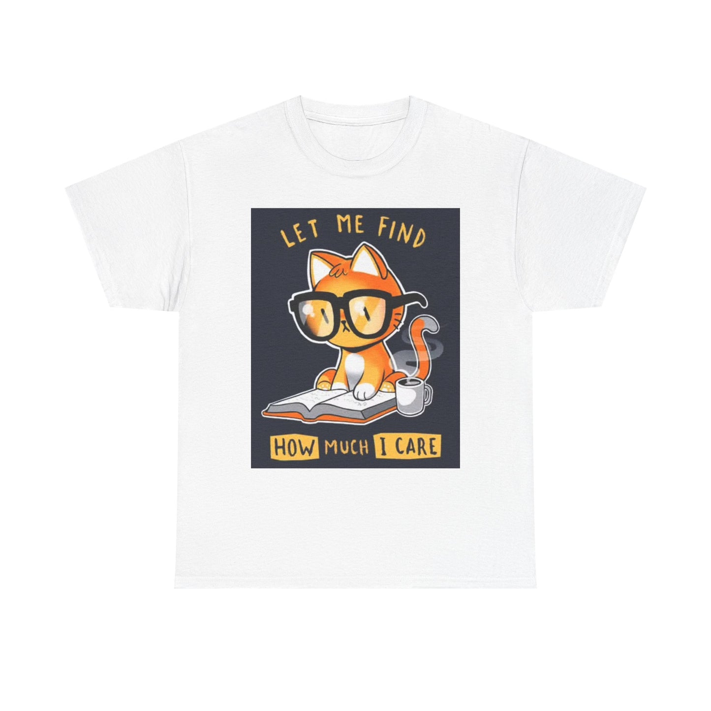 Curious Funny Cat Shirt Cute Kitten Sarcastic Jokes Unisex Heavy Cotton Tee