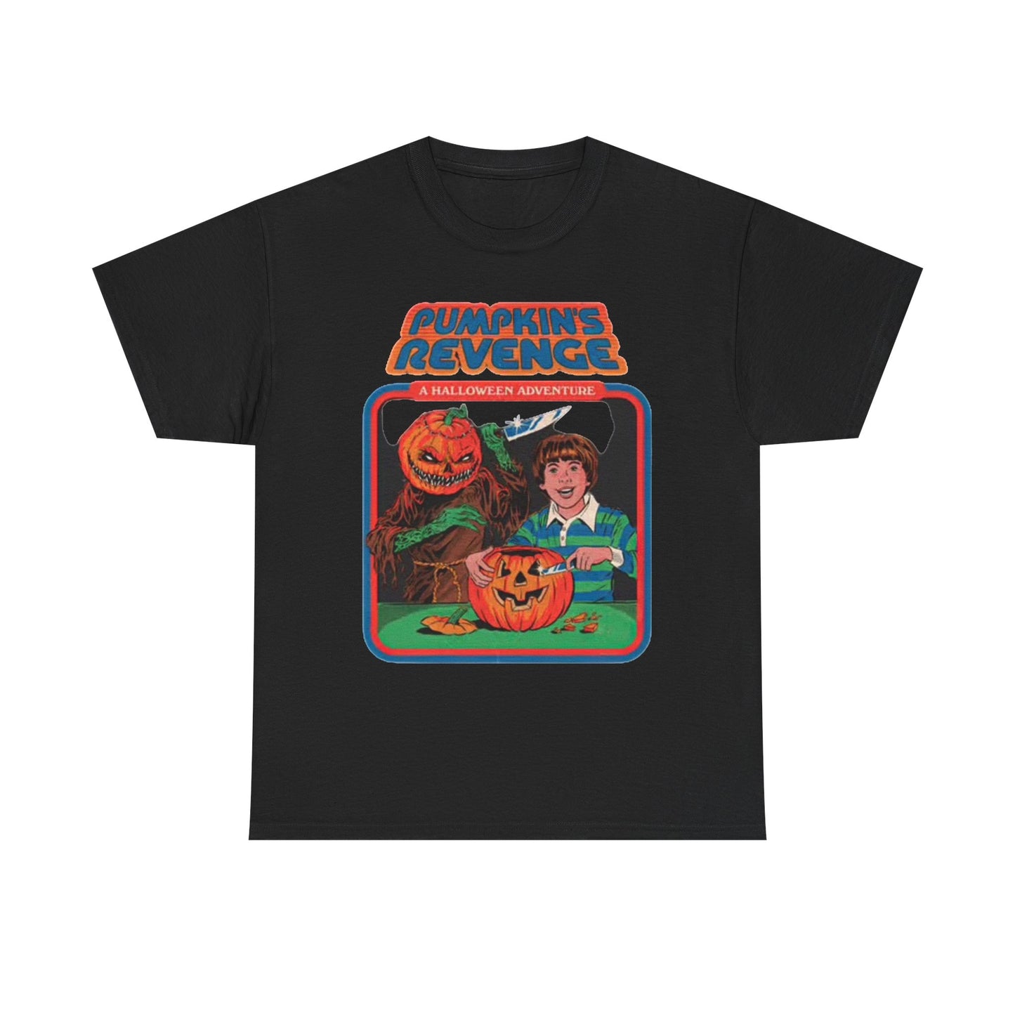 Pumpkins Revenge Graphic T Shirt Funny Halloween Vintage Unisex Heavy Cotton Tee