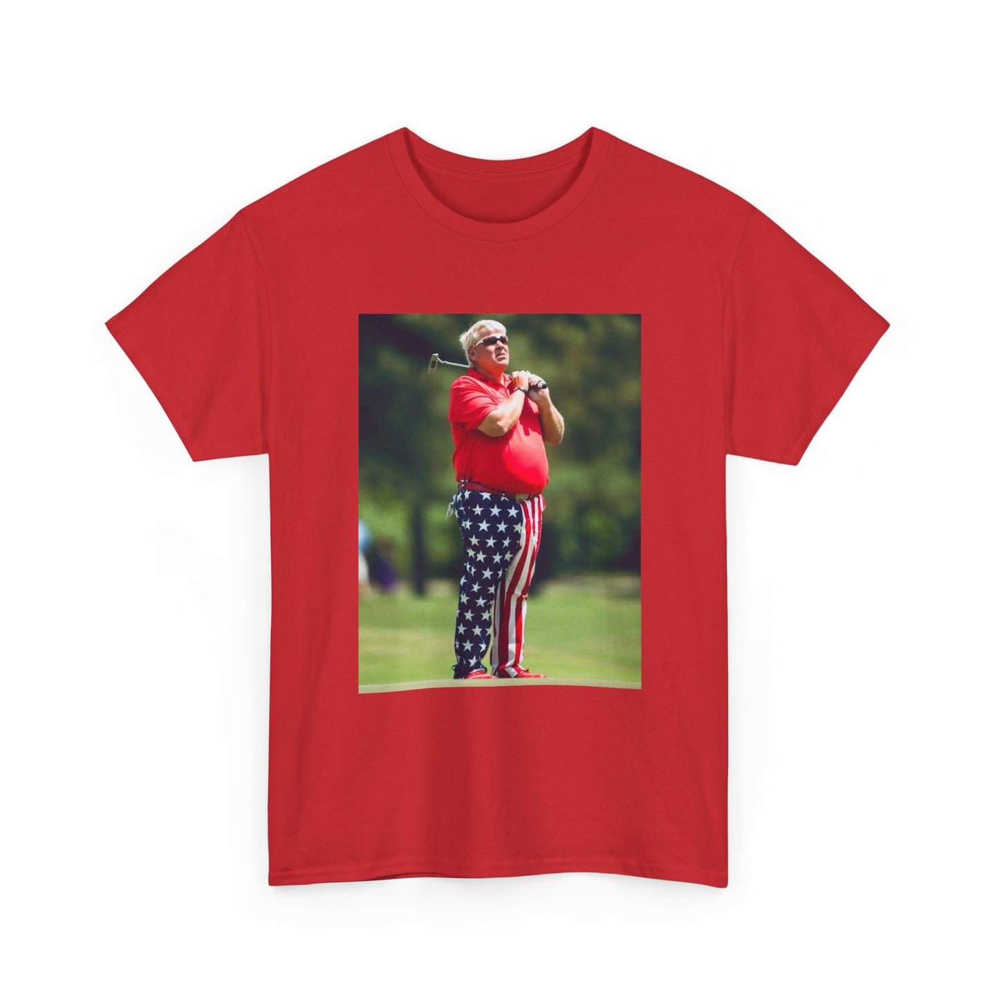 John Daly Tshirt Golf American Flag Masters Tiger woods Unisex Heavy Cotton Tee