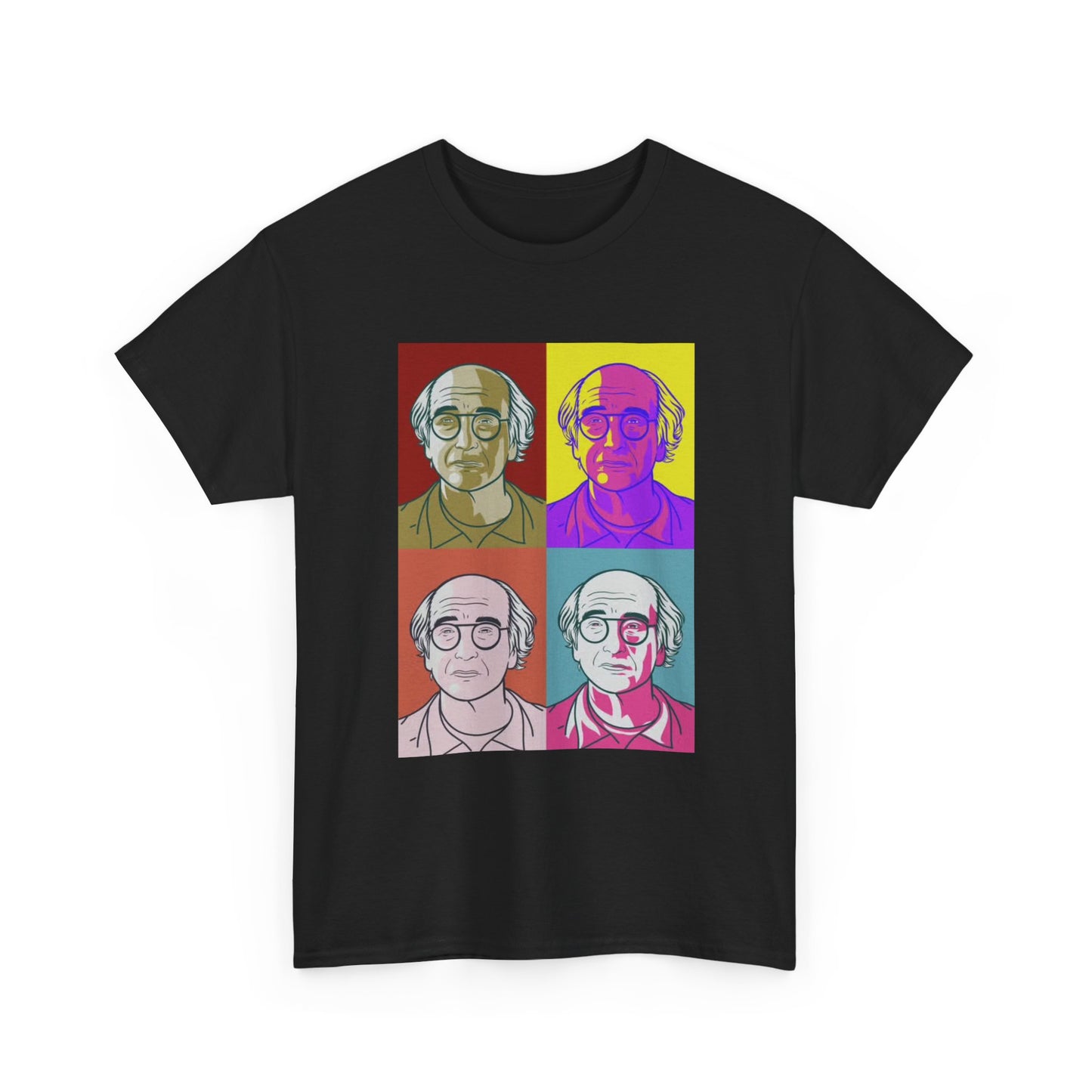 Larry David Painting T shirt Comedian California Seinfeld Unisex Heavy Cotton