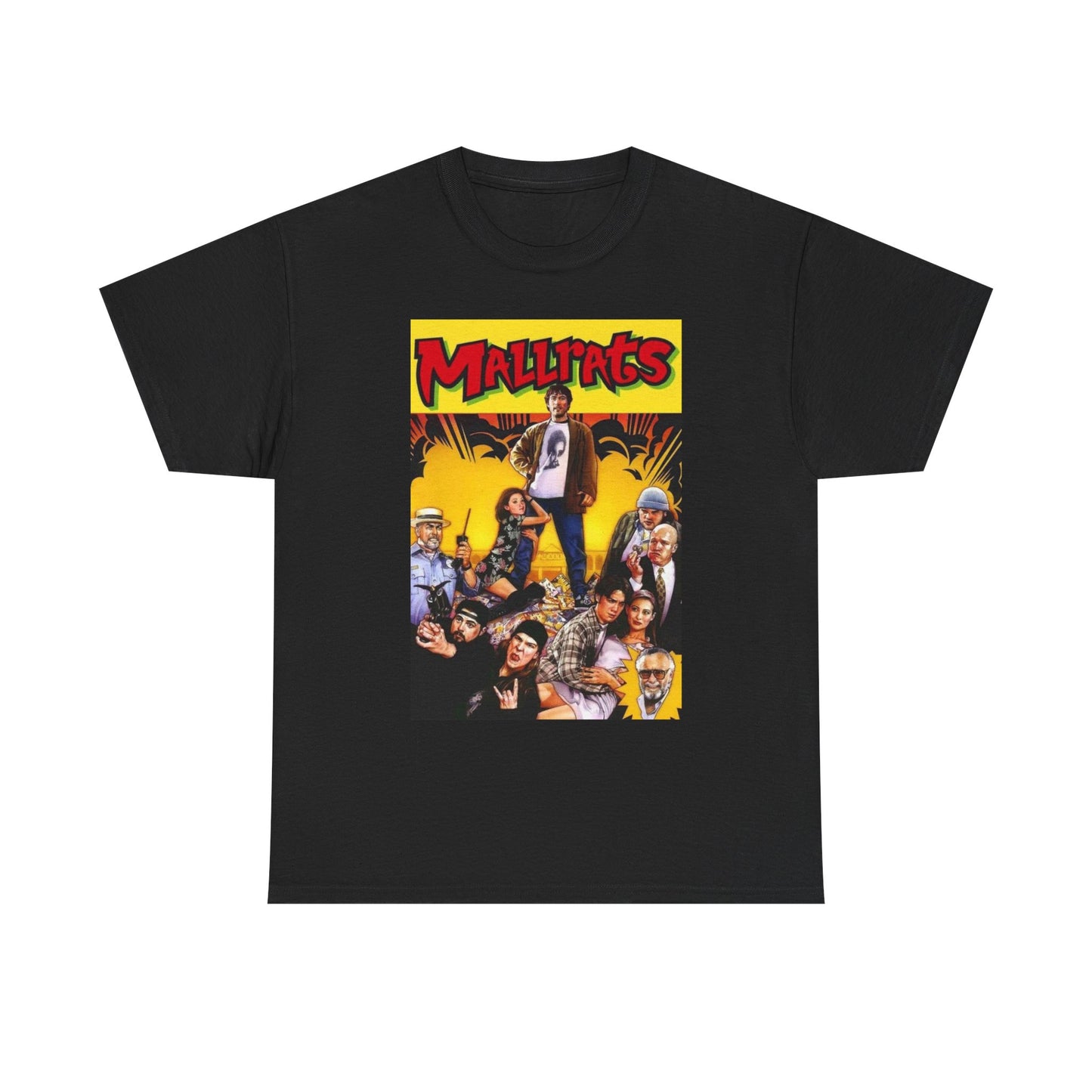 Mallrats Tshirt Retro Movie Poster Vintage Comedy Unisex Heavy Cotton Tee