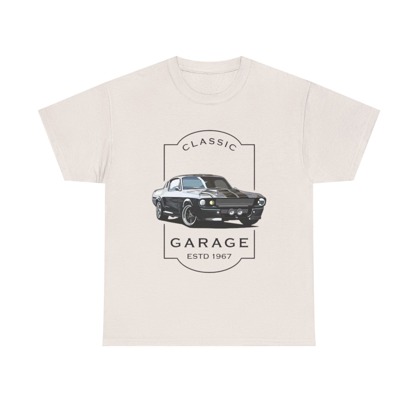 Classic Mustang Fastback T Shirt Retro Muscle Unisex Heavy Cotton Tee