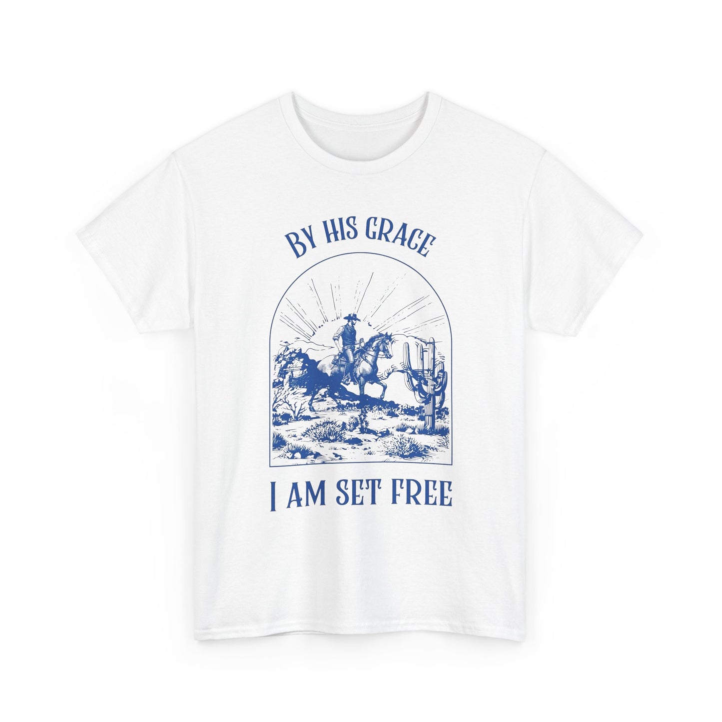 By His Grace God Graphic T Shirt ALL SIZES Tee Unisex Heavy Cotton