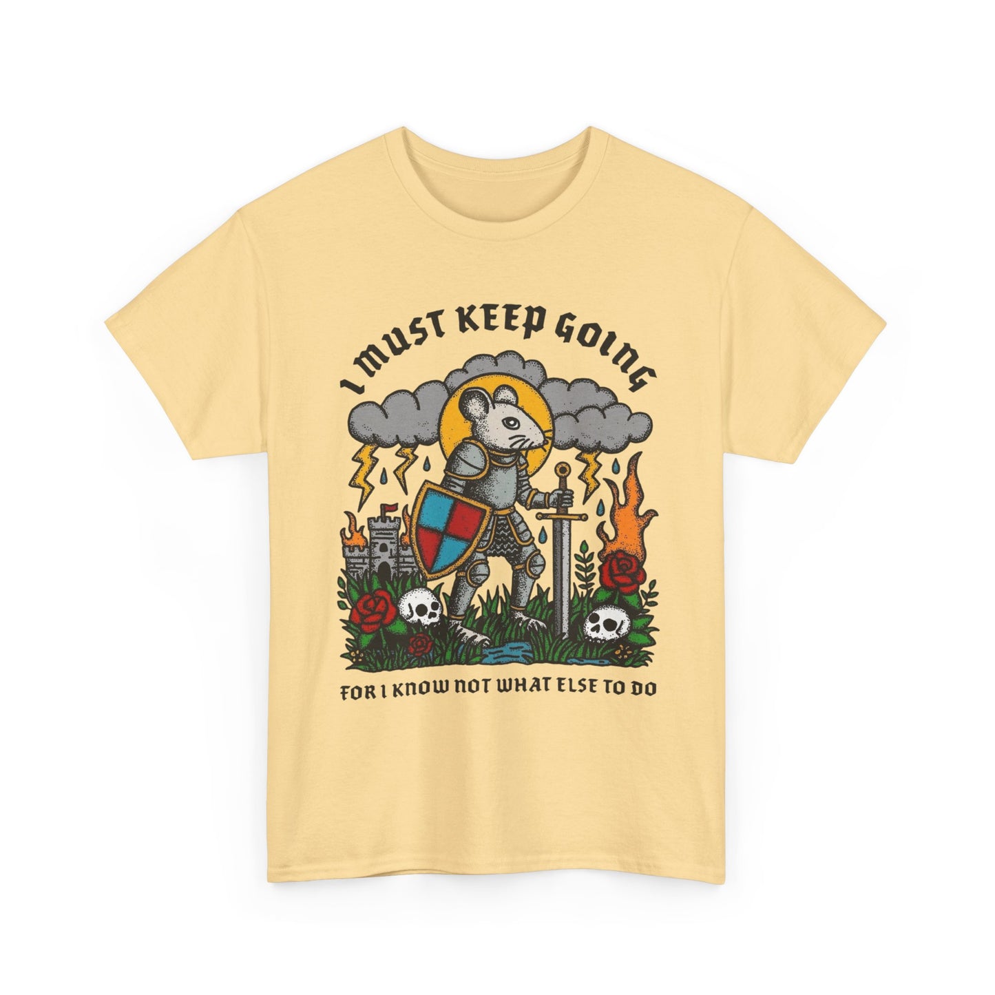I Must Keep Going Graphic T Shirt NEW ADULT TEE VINTAGE