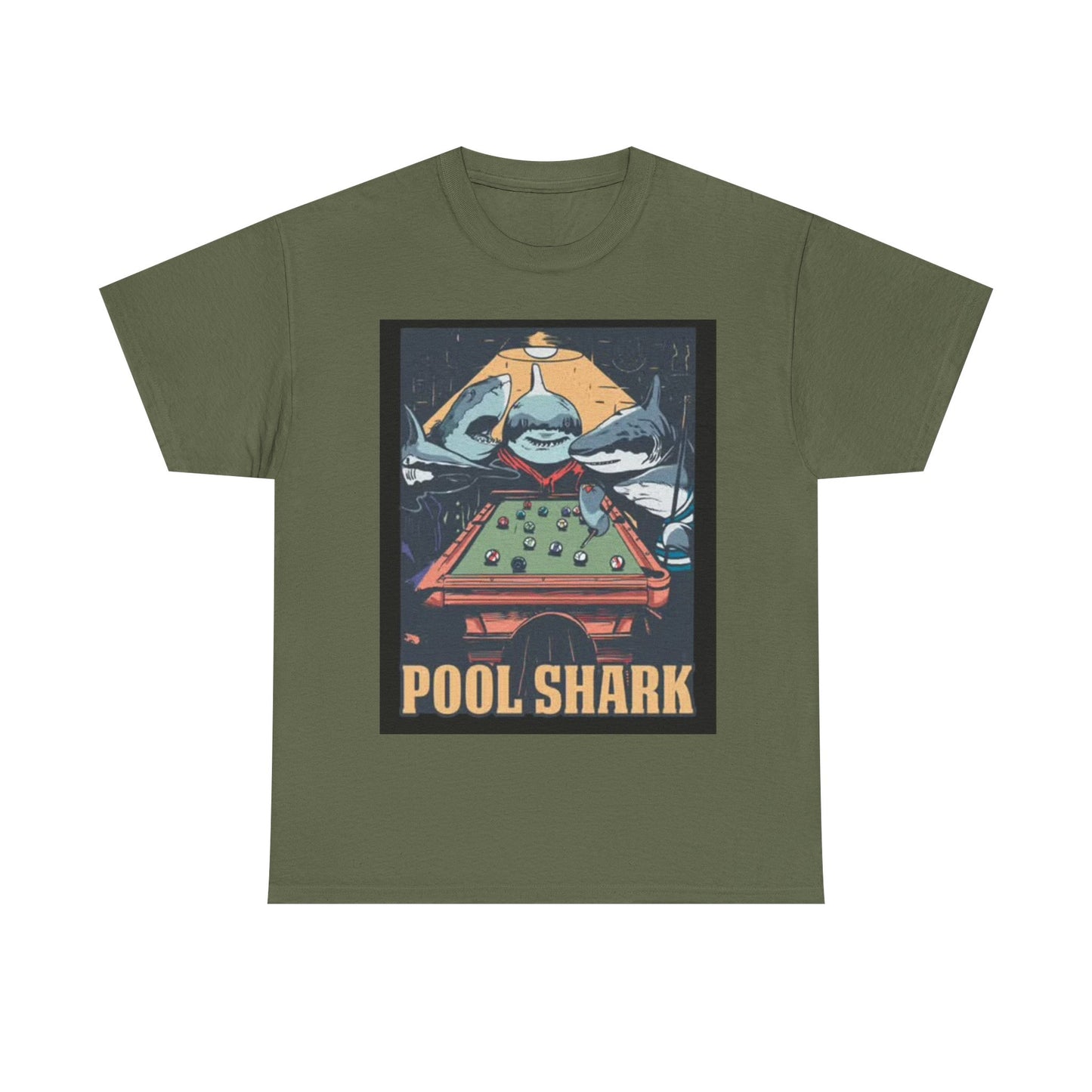 Pool Shark T Shirt Retro Funny Graphic T Vintage Pool Hall Rogan Unisex