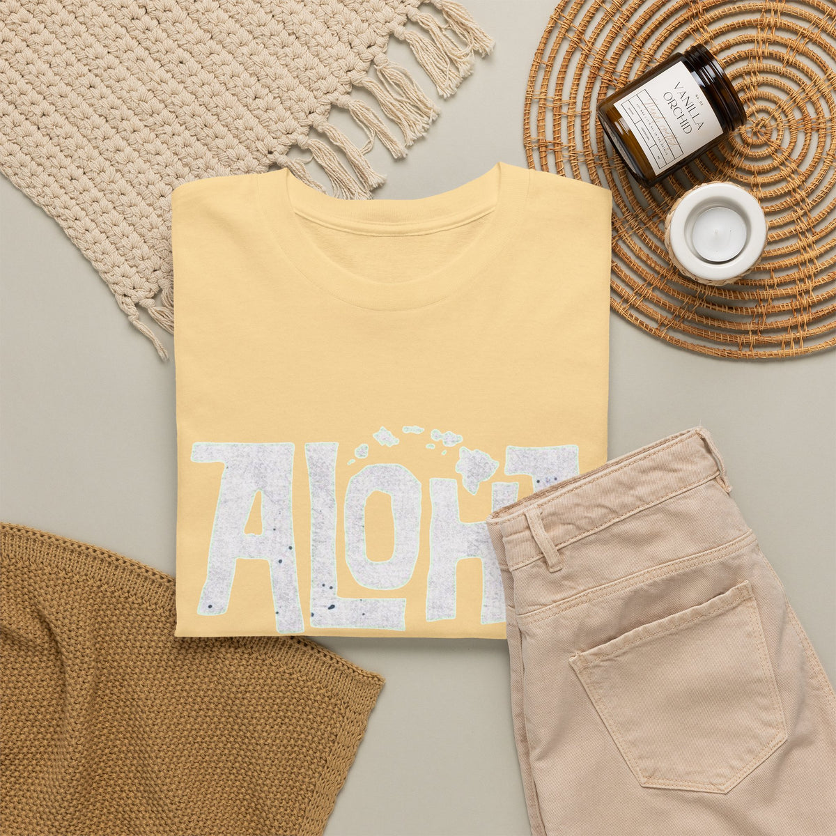 Aloha Tropical Graphic T Shirt Men's NEW Classic Travel Heavy Cotton Tee