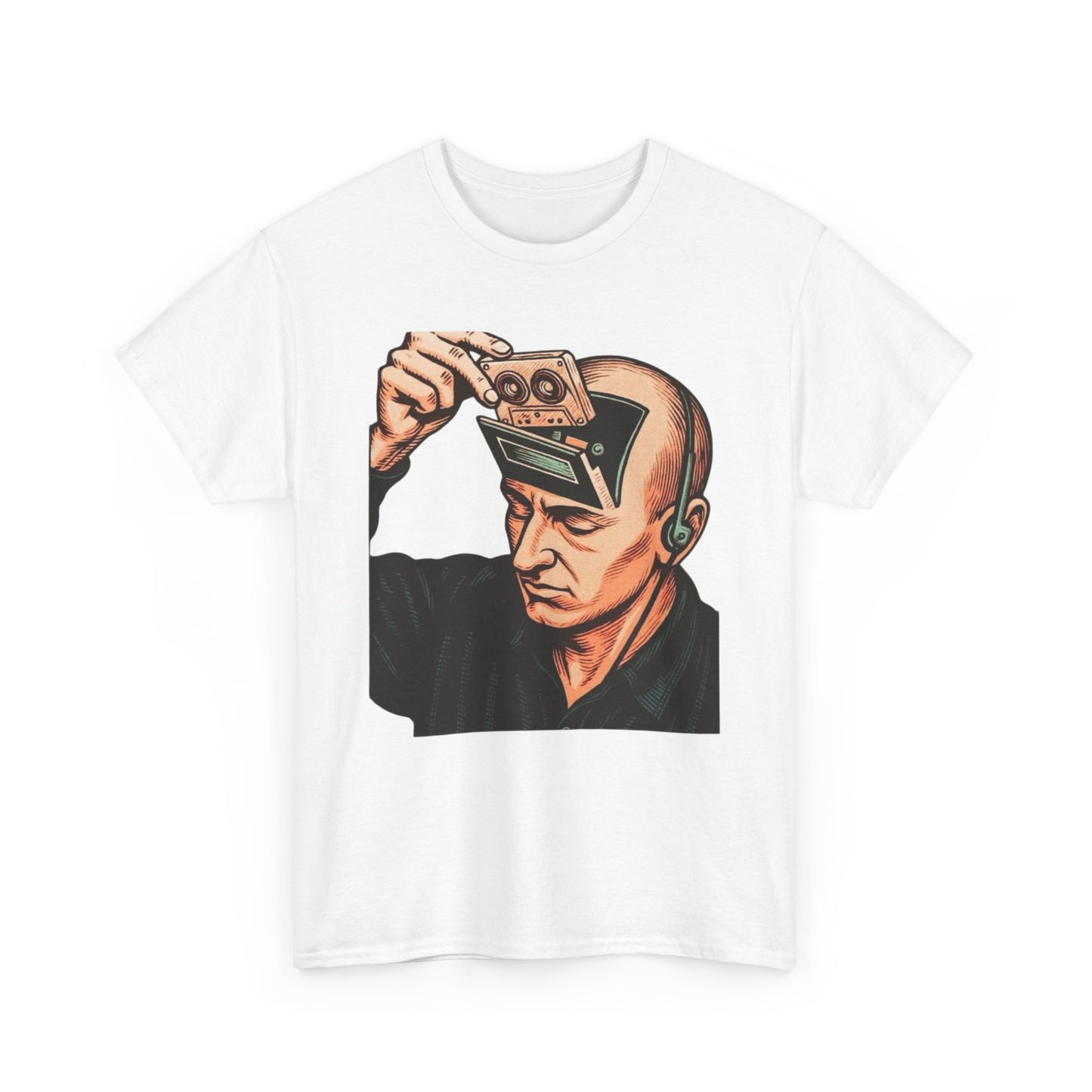 Vintage Music Art Cassette Tape Graphic T Shirt Unisex Heavy Cotton Tee