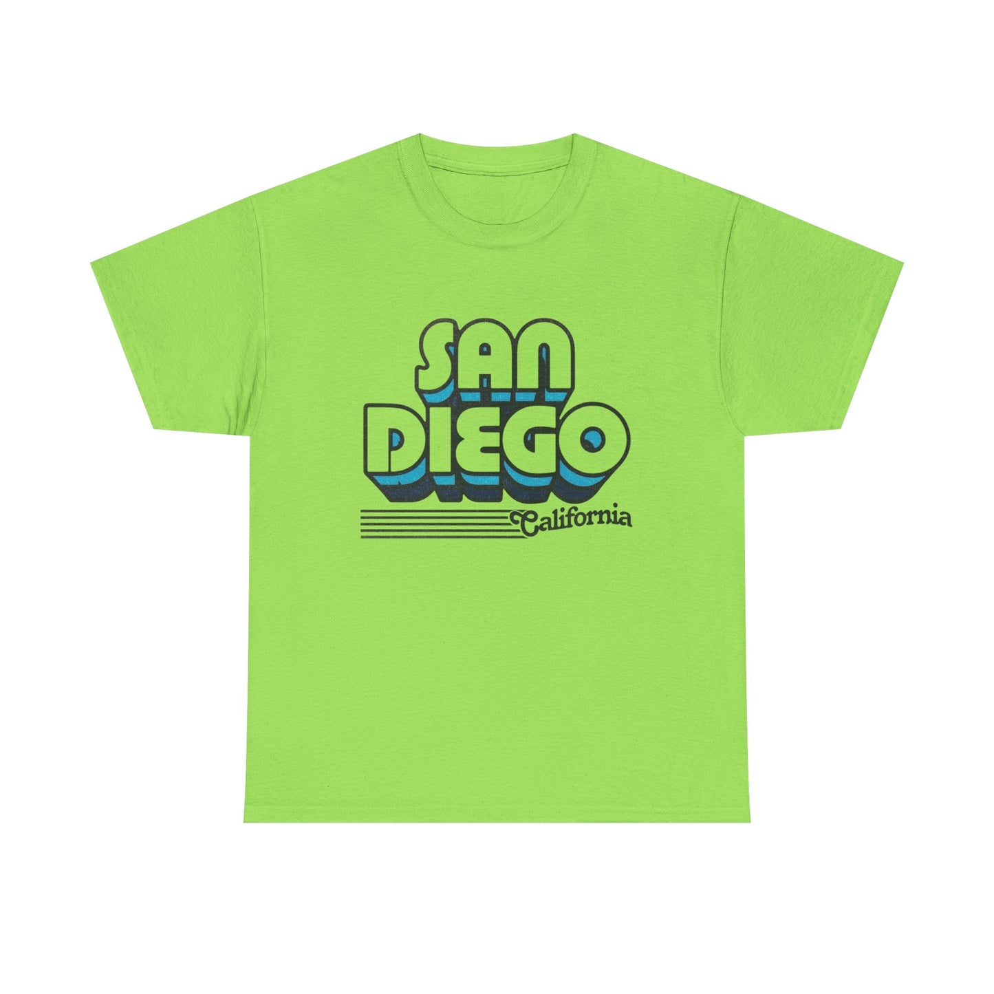 San Diego California Retro Graphic T Shirt NEW Unisex Heavy Cotton Tee