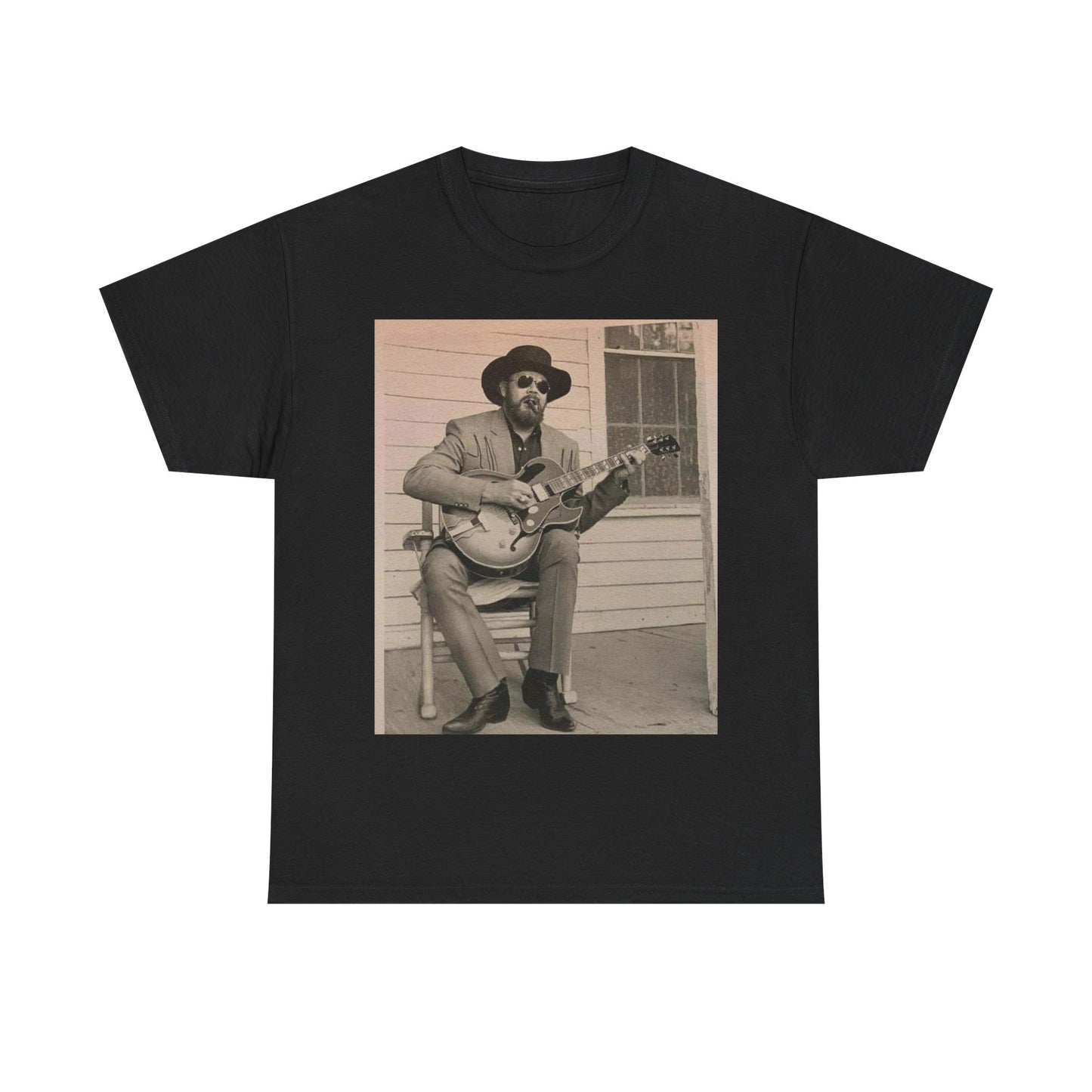 Hank Williams jr T-shirt vintage country wallen retro Unisex Heavy Cotton Tee
