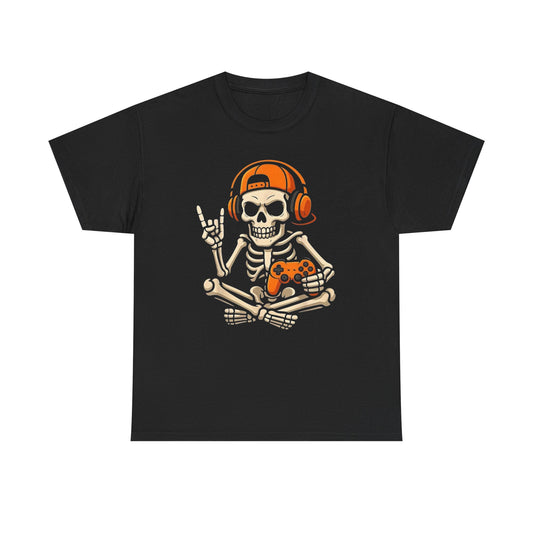 Dead Gamer Retro Graphic T Shirt NEW GIFT Unisex Heavy Cotton Tee