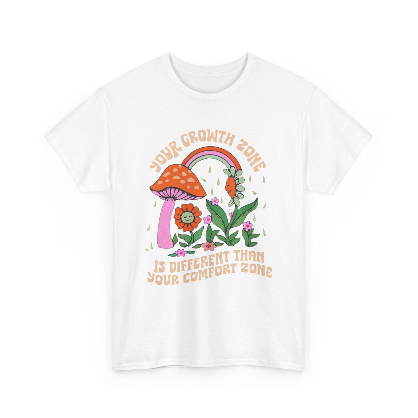 Your Growth Zone Graphic T Shirt Unisex Heavy Cotton Tee
