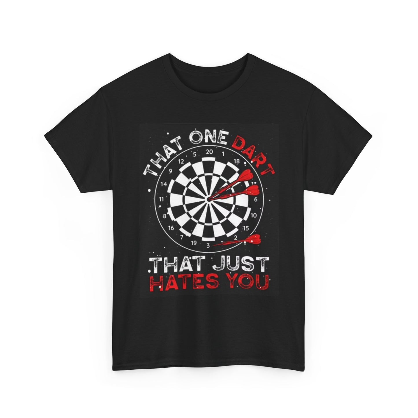 Dartboard Funny Graphic T Shirt Bar Beers Unisex Heavy Cotton Tee