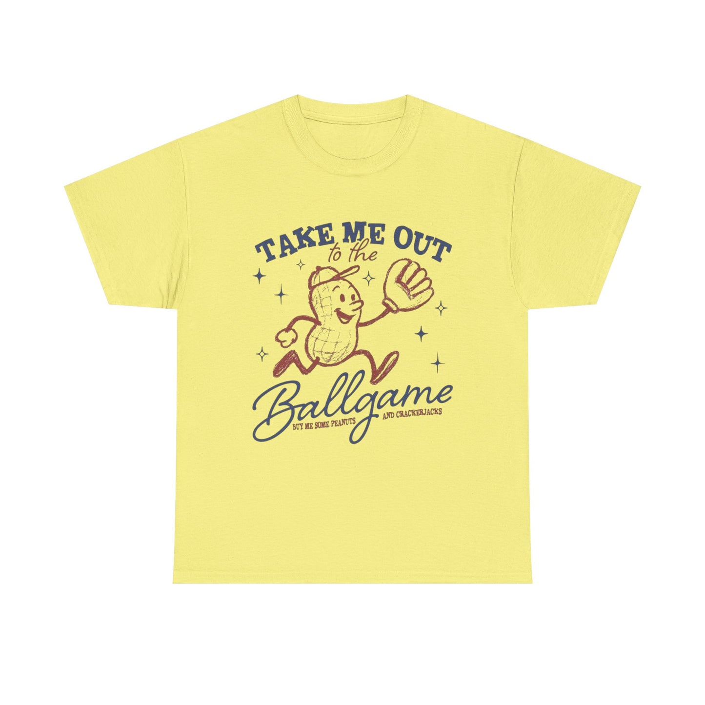 Take Me Out To The Ballgame Graphic T Shirt NEW Unisex Heavy Cotton Tee