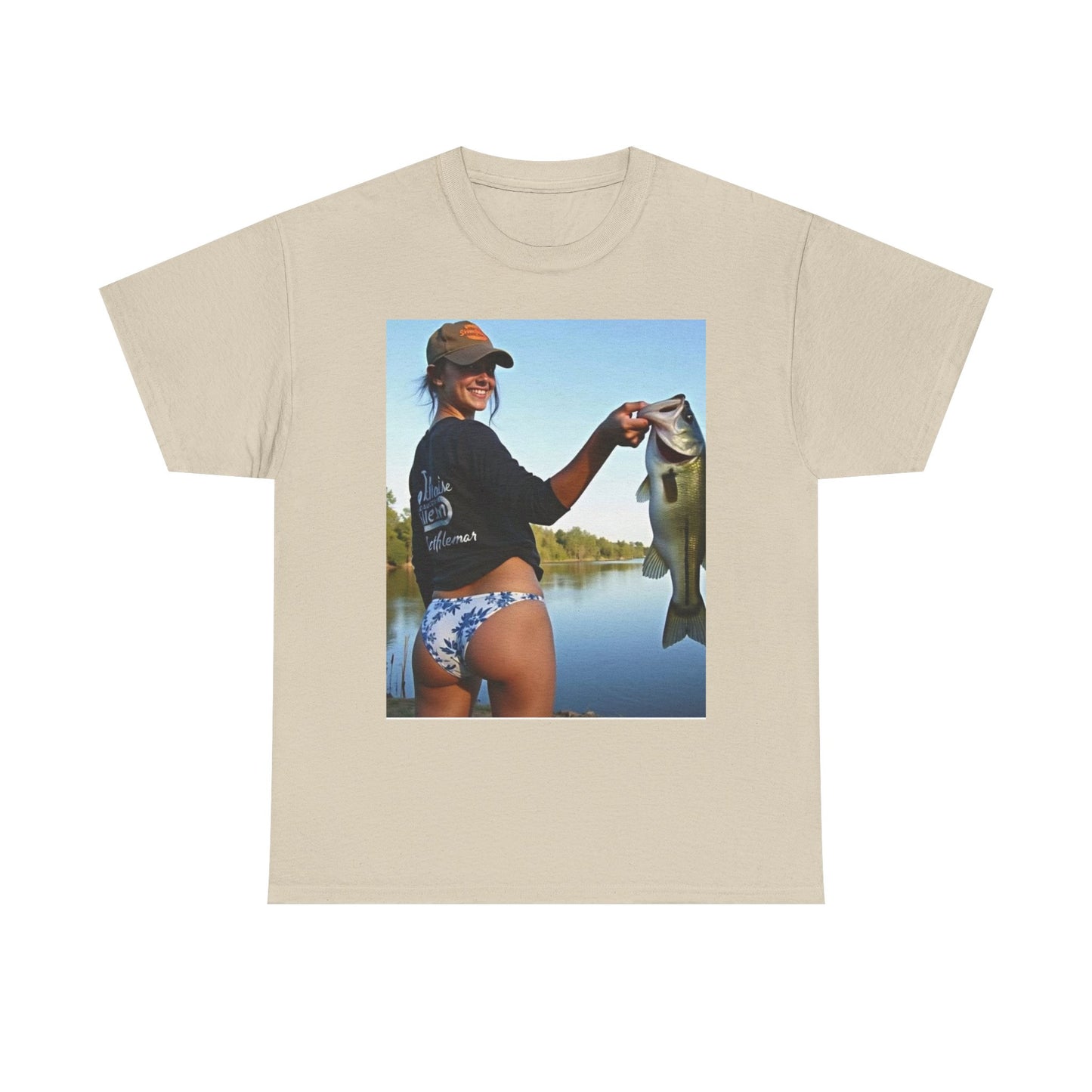 Fishing Babes Outdoors Graphic T Shirt S-5XL Unisex Heavy Cotton Tee