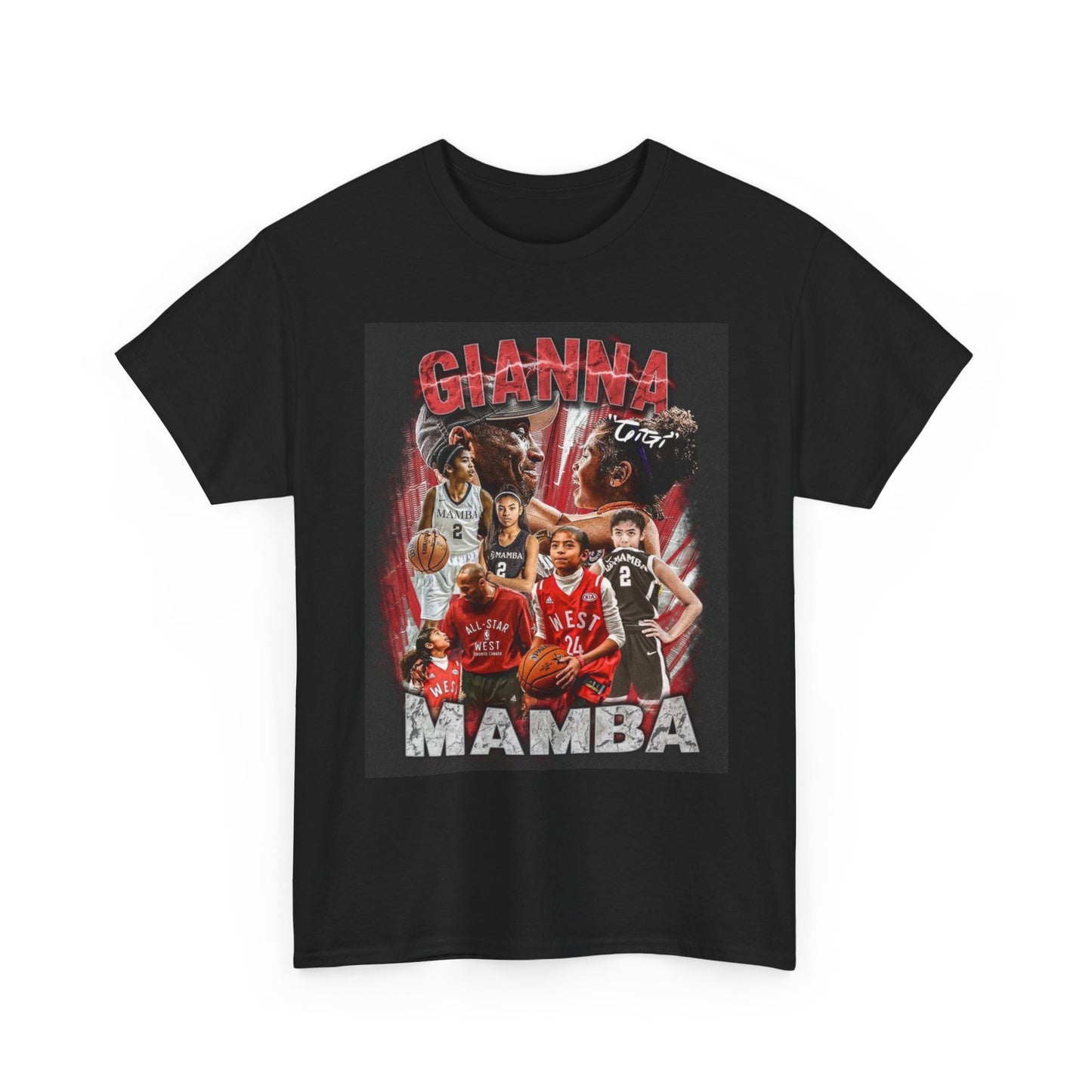 Gianna Mamba Kobe Shirt Apparel BRAND NEW Unisex Heavy Cotton Tee