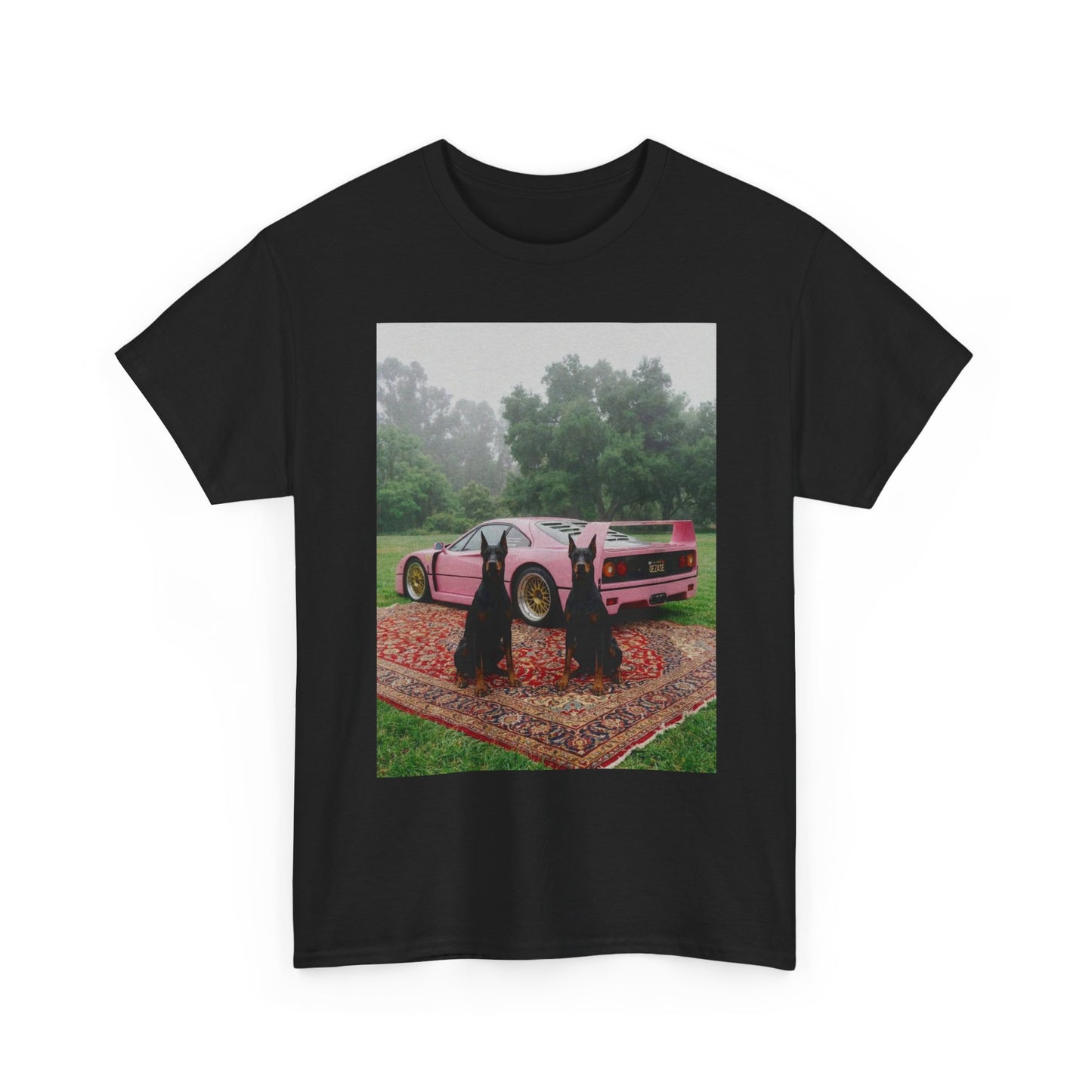 Ferrari f 40 Vintage Graphic T Shirt Men's Heavy Cotton Tee - Quality - Modern True to Size