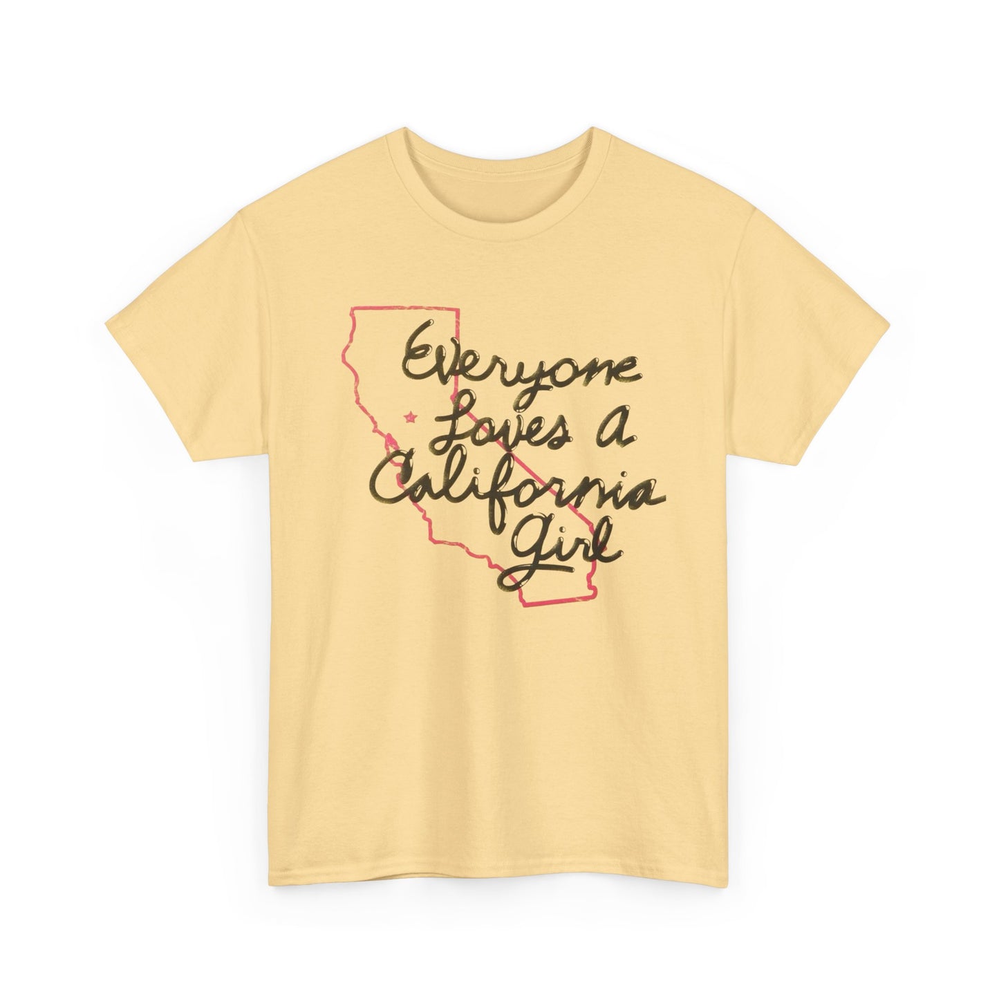 Everyone Loves A California Girl Retro Graphic T Shirt Unisex Heavy Cotton Tee