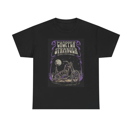 Chopper Stranger Graphic T Shirt Vintage Motorcycles Unisex Heavy Cotton Tee