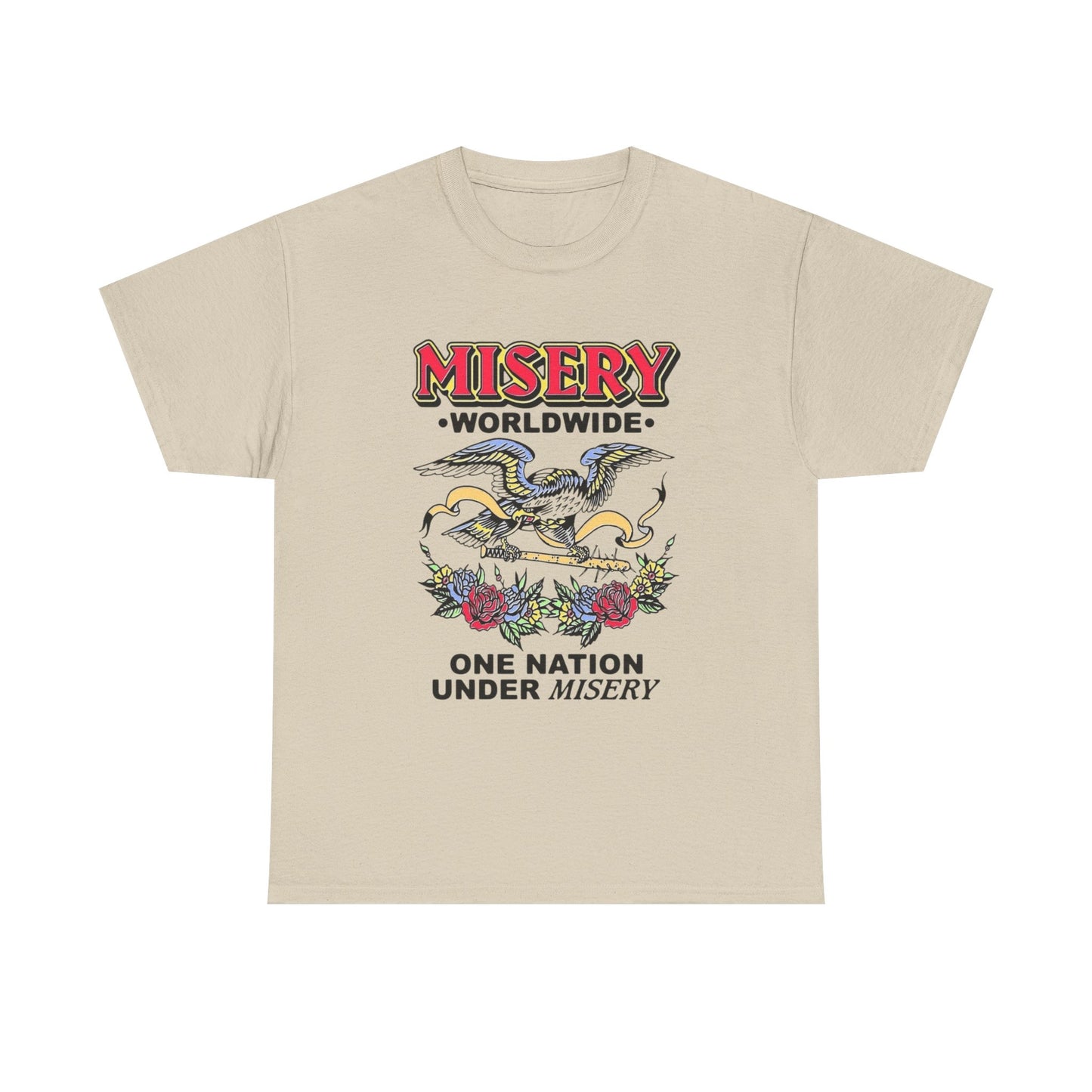 Misery Worldwide Graphic T Shirt Unisex Heavy Cotton Tee