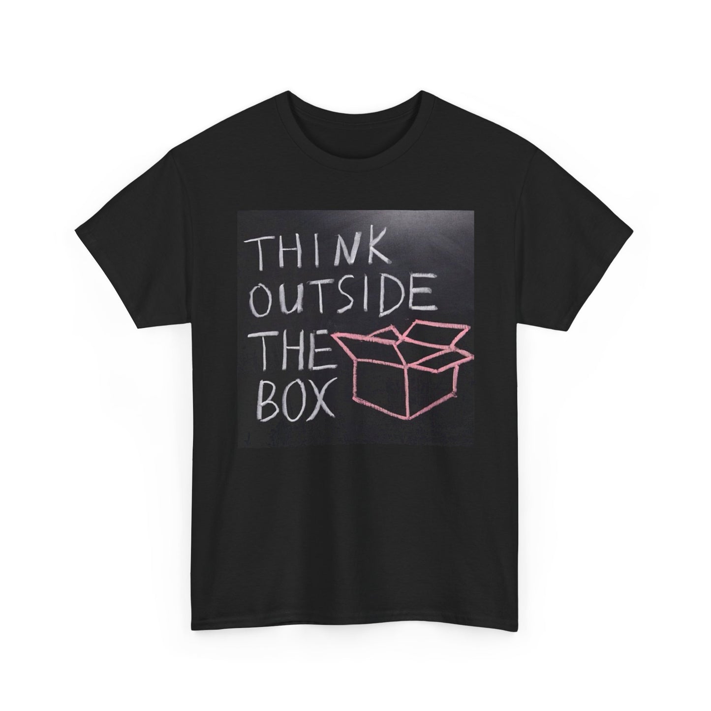 Think Outside The Box Graphic T Shirt Jokes Art Unisex Heavy Cotton Tee