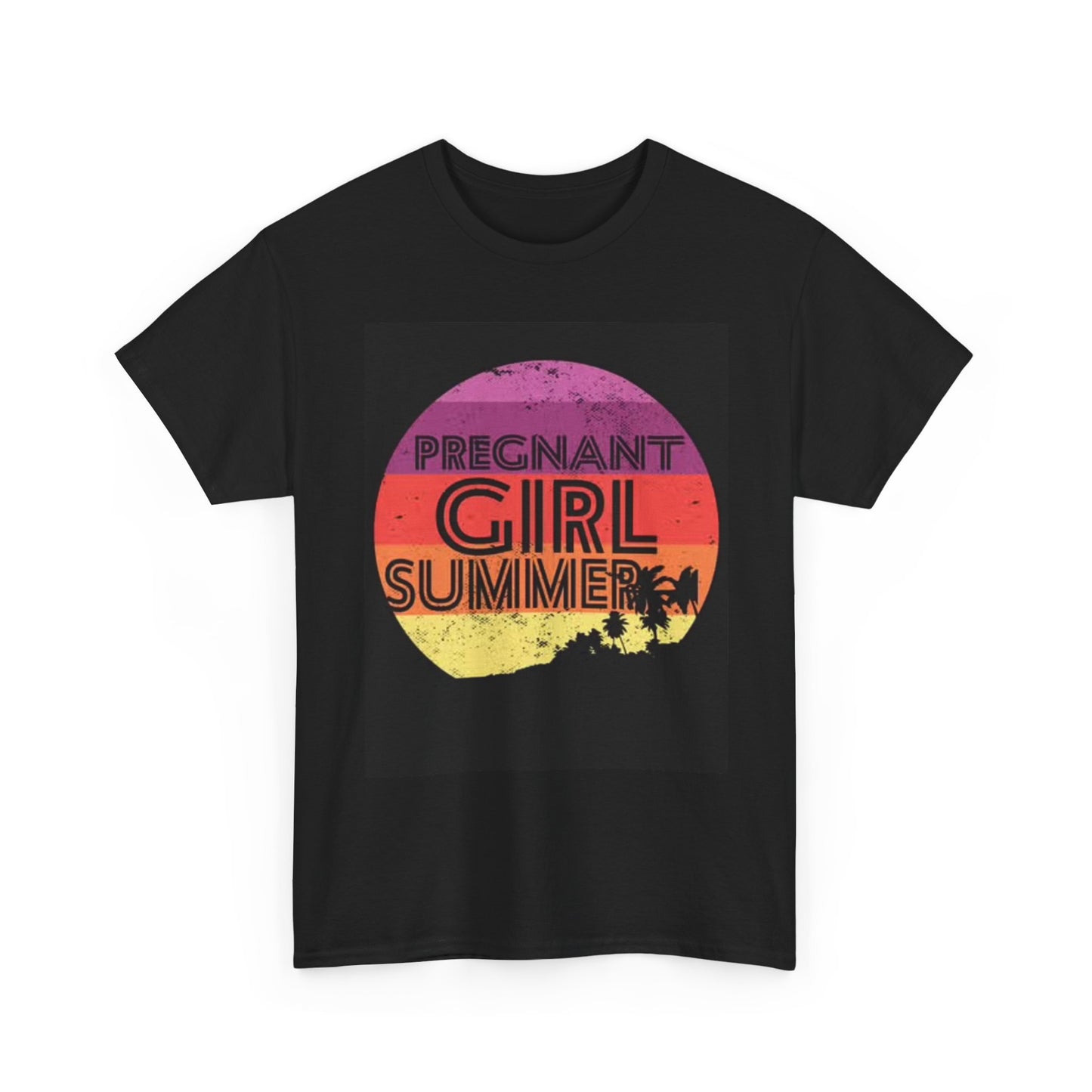 Pregnant Girl Summer T Shirt Funny Gift Wife Jokes Unisex Heavy Cotton Tee
