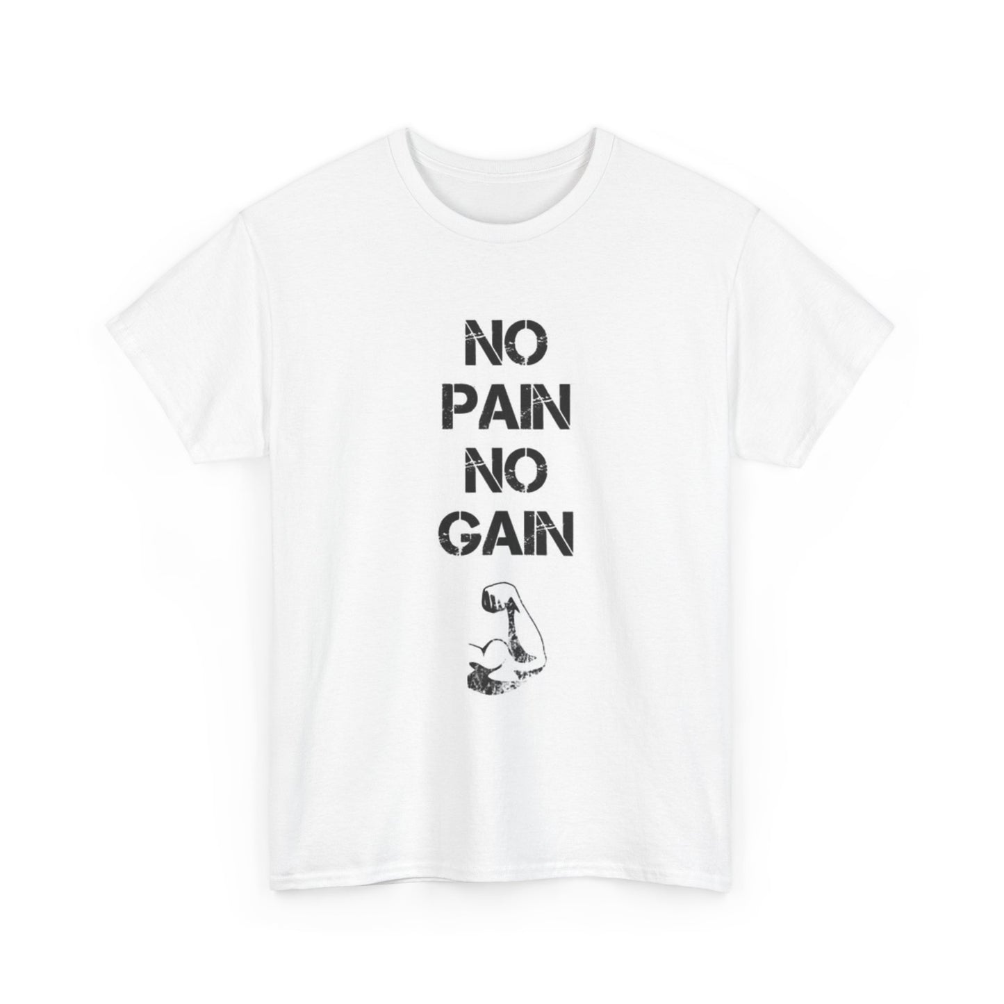 No Pain No Gain GYM Graphic T Shirt Adult NEW Unisex Heavy Cotton Tee