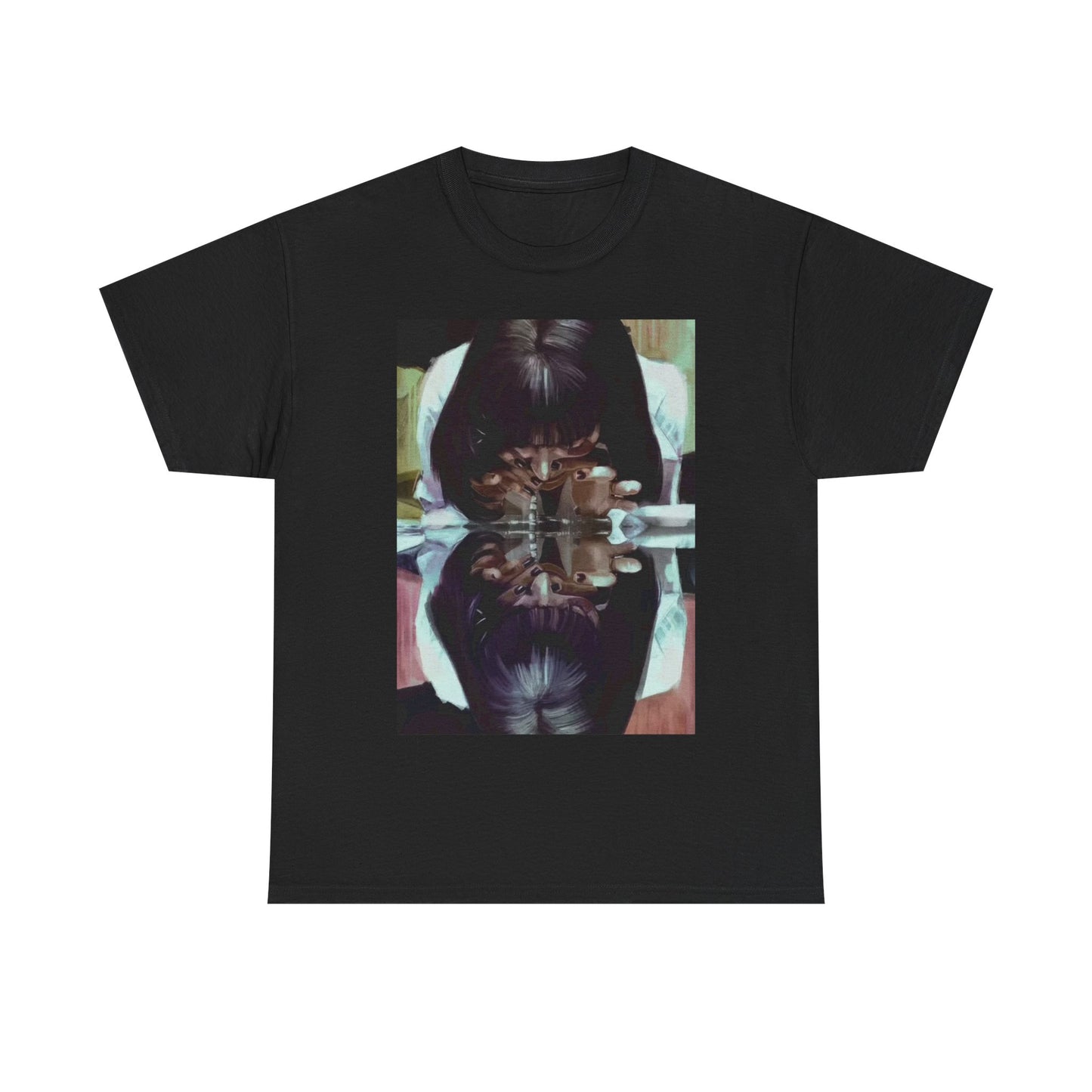 Pulp Fiction Tshirt Retro Movie Scene Unisex Heavy Cotton Tee Famous Scene