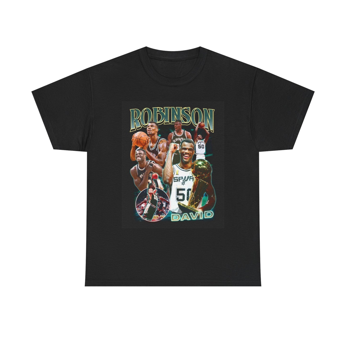 David Robinson Graphic T Shirt Vintage Basketball Retro Unisex Heavy Cotton Tee