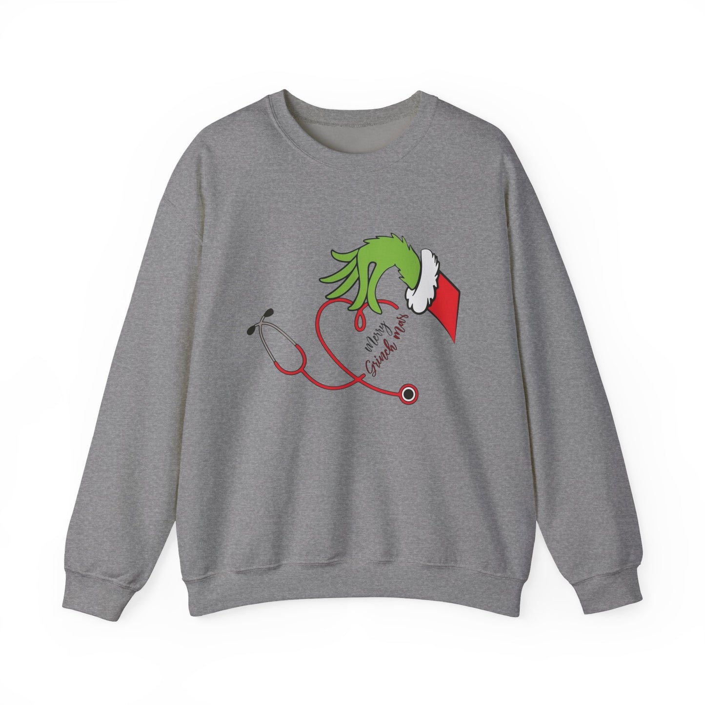The Grinch Graphic Nurse Doctor Sweater NEW Heavy Blend™ Crewneck Sweatshirt